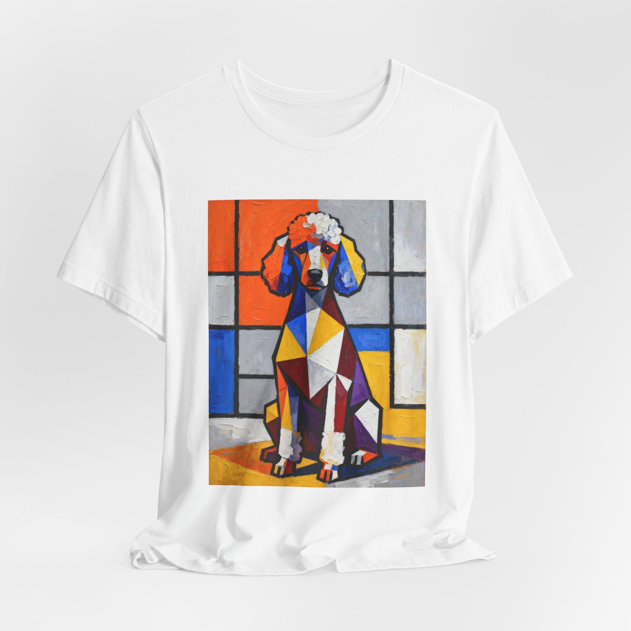 Poodle T Shirt | Living Work of Art Collection | Cubist Style