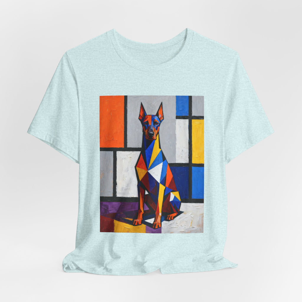Doberman Pinscher T Shirt | Living Work of Art Collection | Cubist Style