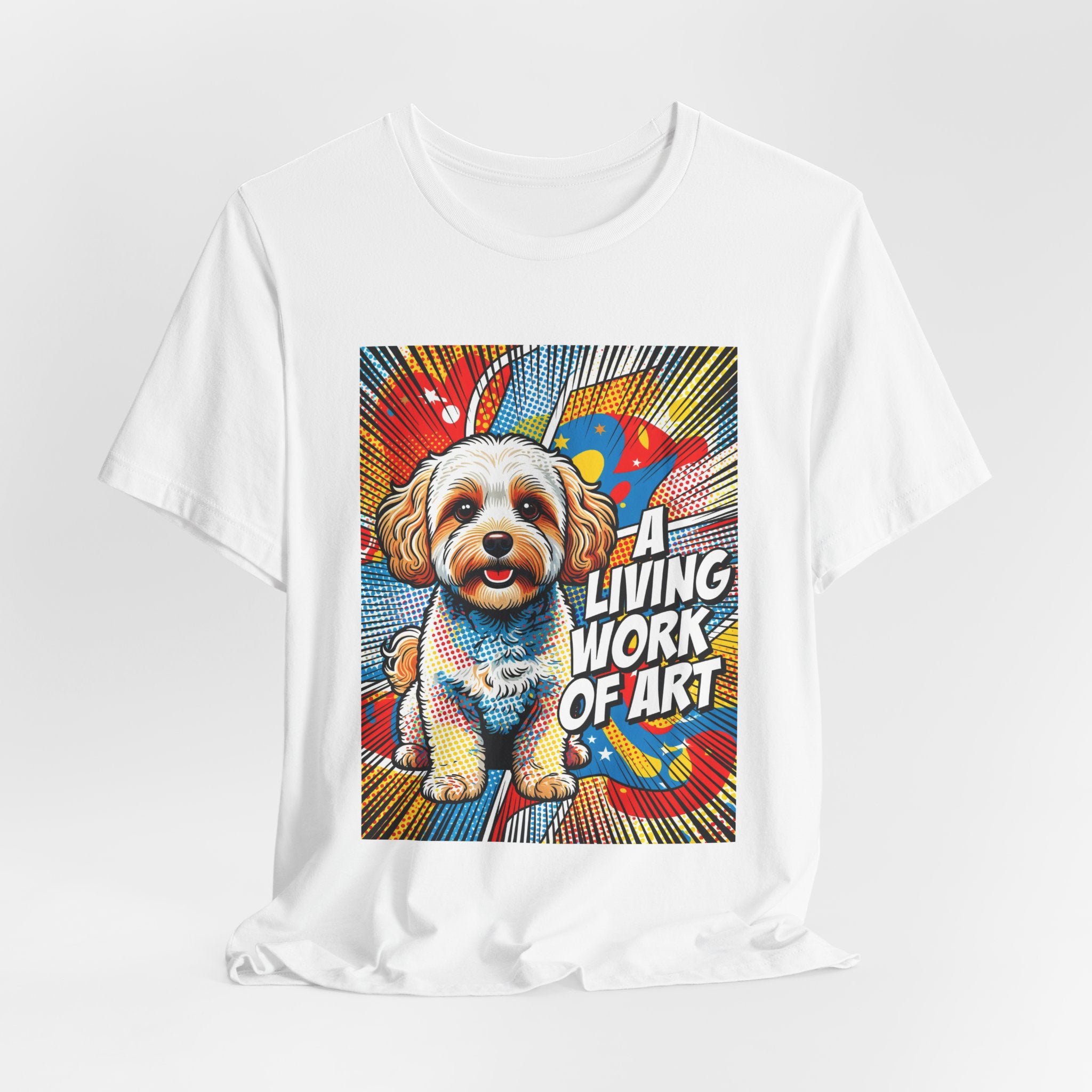 Maltipoo T Shirt | Living Work of Art Collection | Pop Art