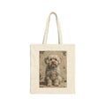 Bichon Frise Tote Bag | Living Work of Art Collection | Mosaic Style