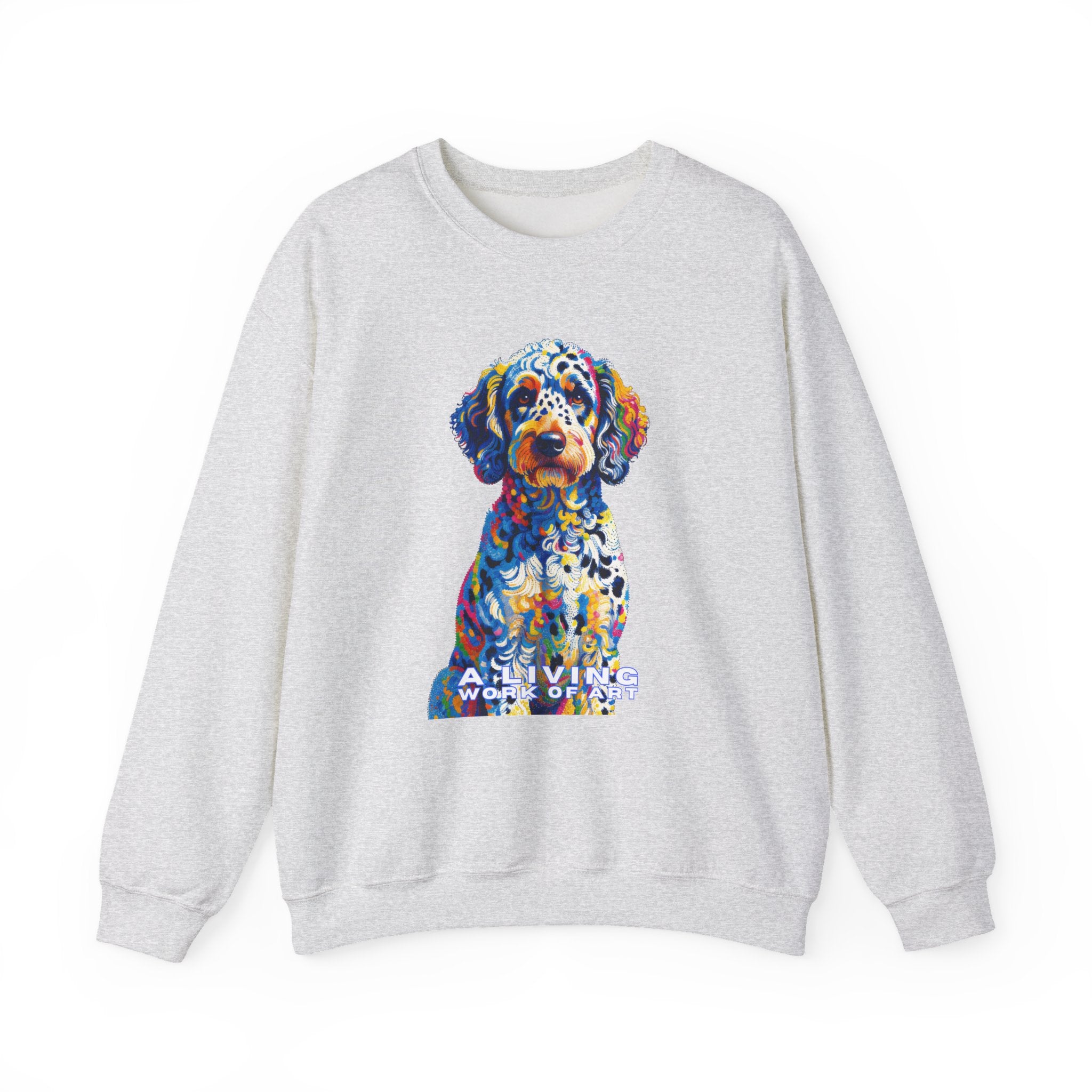 Labradoodle Sweatshirt | Living Work of Art Collection | Pointillism Style