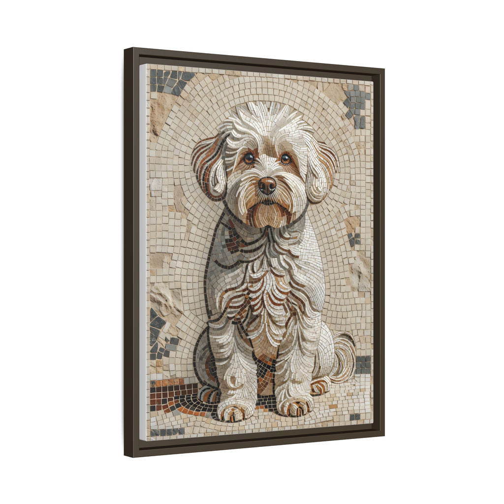 Bichon Frise Canvas Wall Art | Living Work of Art Collection | Mosaic Style Print