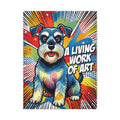 Schnauzer Canvas Wall Art | Living Work of Art Collection | Pop Art Print