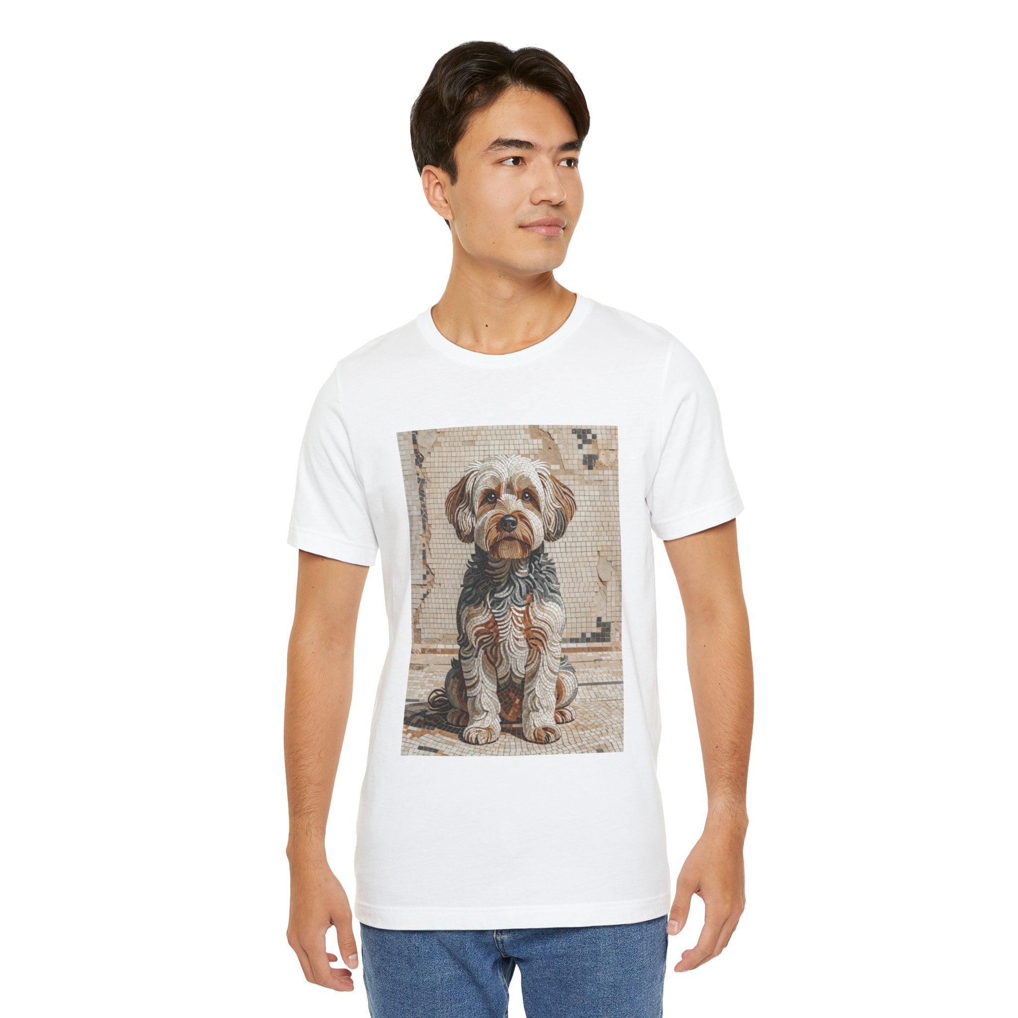 Yorkipoo T Shirt | Living Work of Art Collection | Mosaic Style