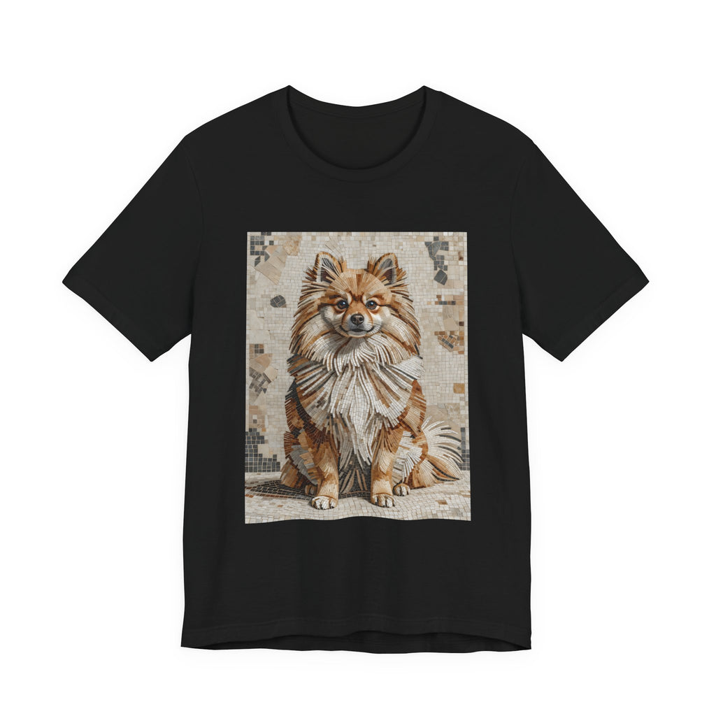 Pomeranian T Shirt | Living Work of Art Collection | Mosaic Style
