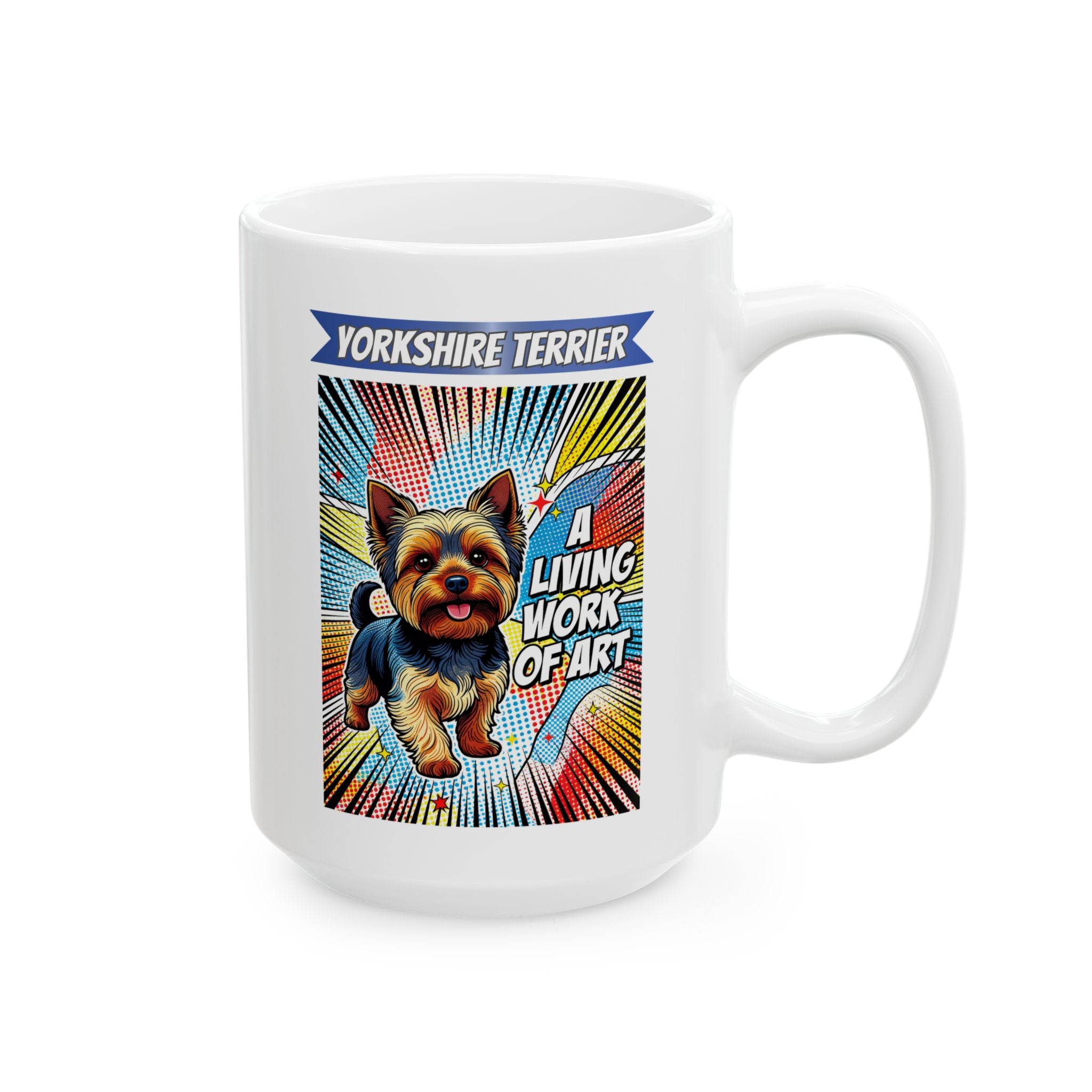Yorkshire Terrier Coffee Mug | Living Work of Art Collection | Pop Art