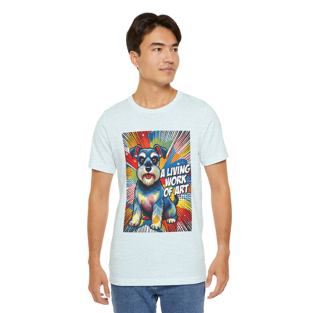 Schnauzer T Shirt | Living Work of Art Collection | Pop Art