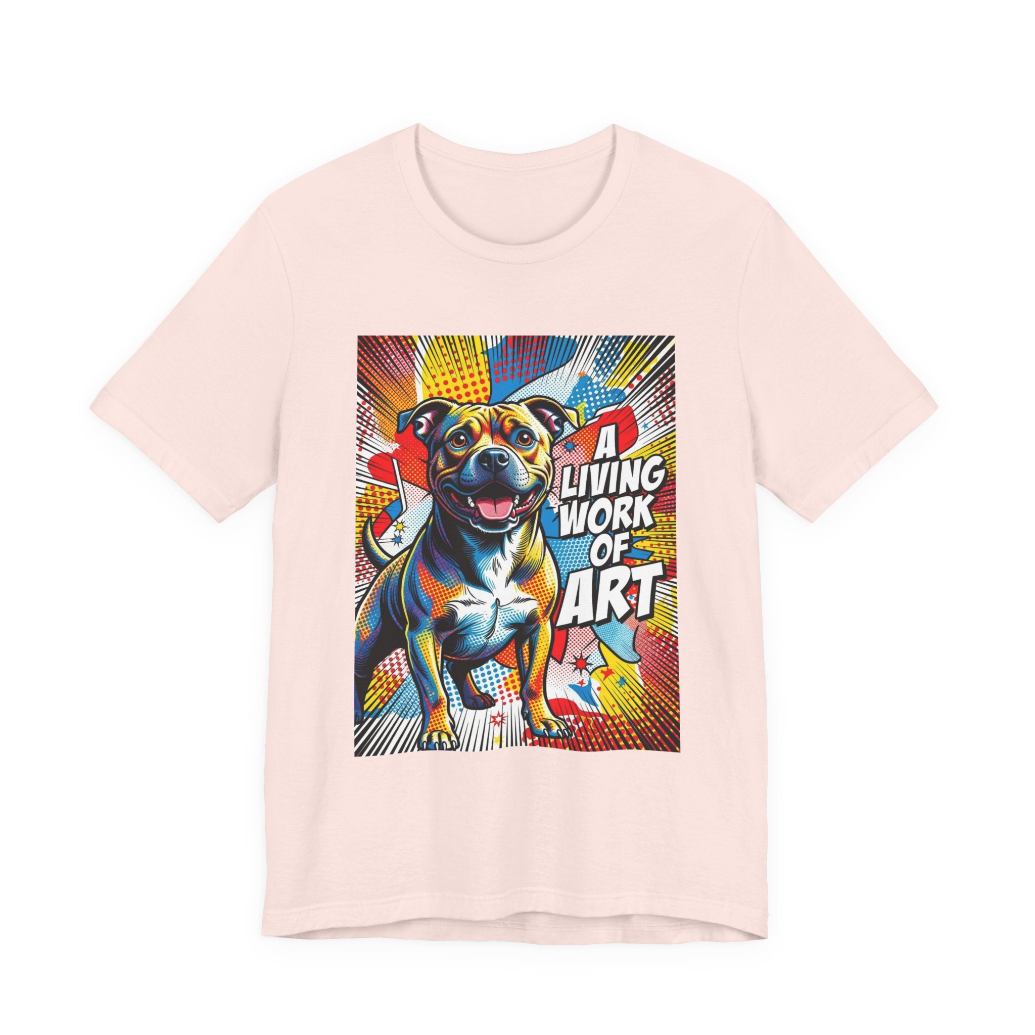 Staffordshire Bull Terrier T Shirt | Living Work of Art Collection | Pop Art