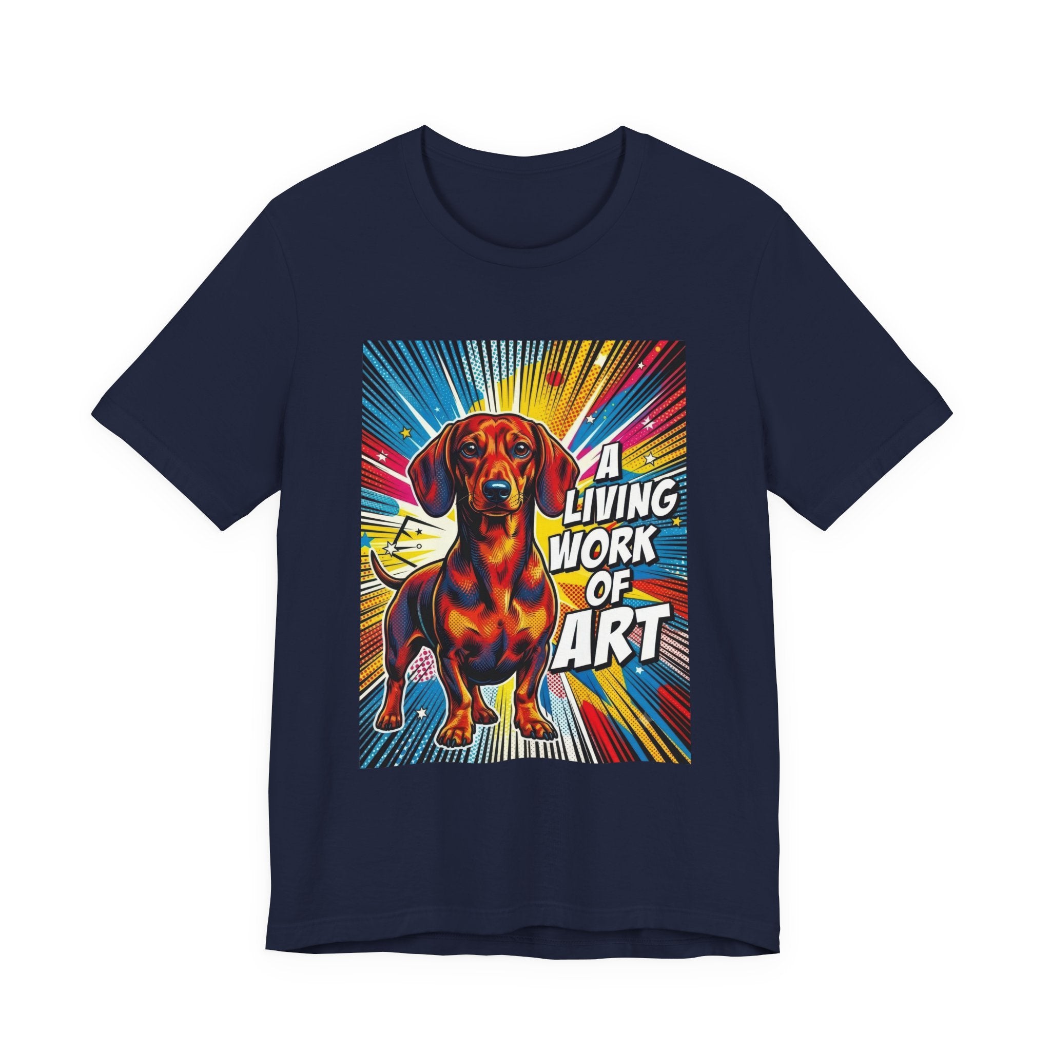 Dachshund T Shirt | Living Work of Art Collection | Pop Art
