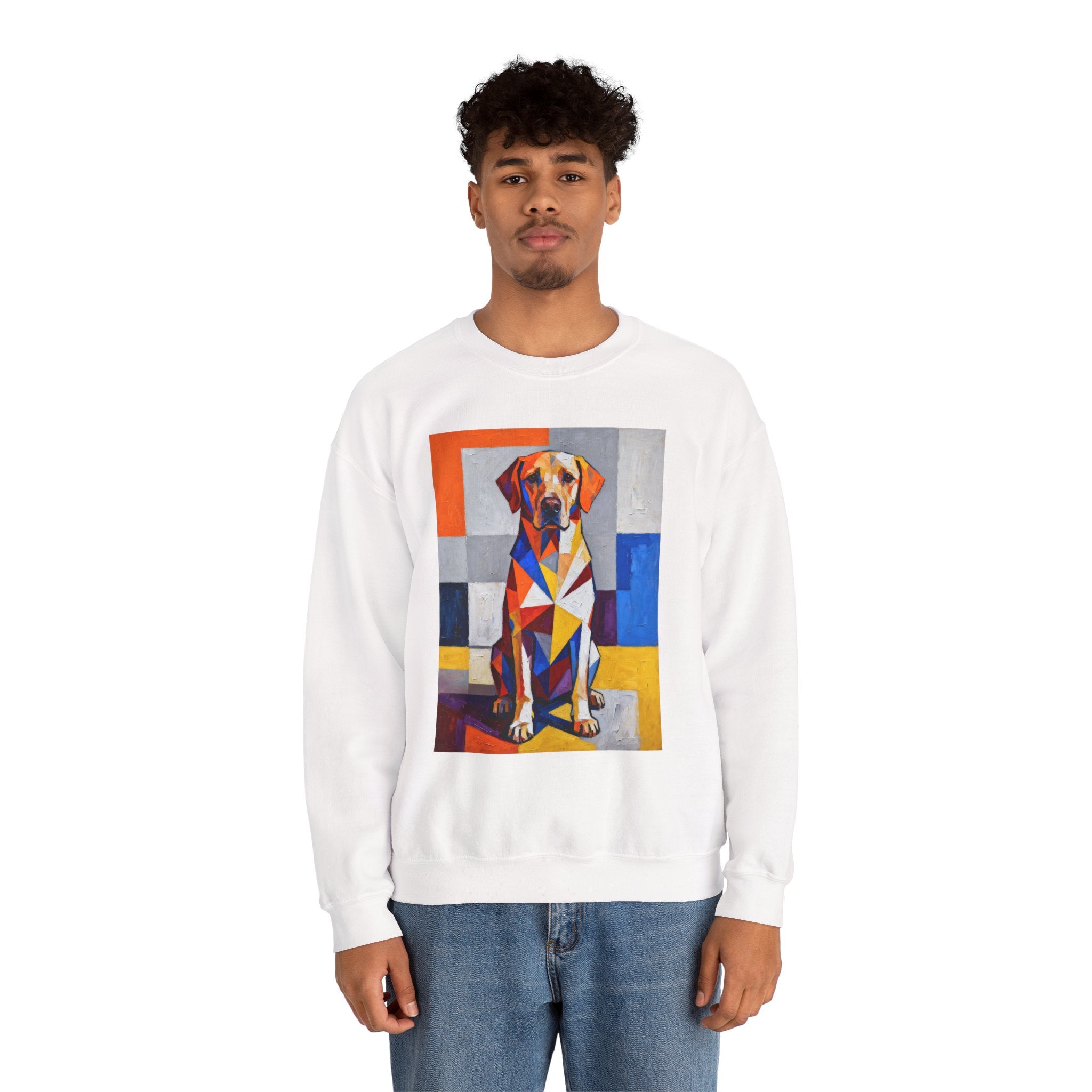Labrador Retriever Sweatshirt | Living Work of Art Collection | Cubist Style