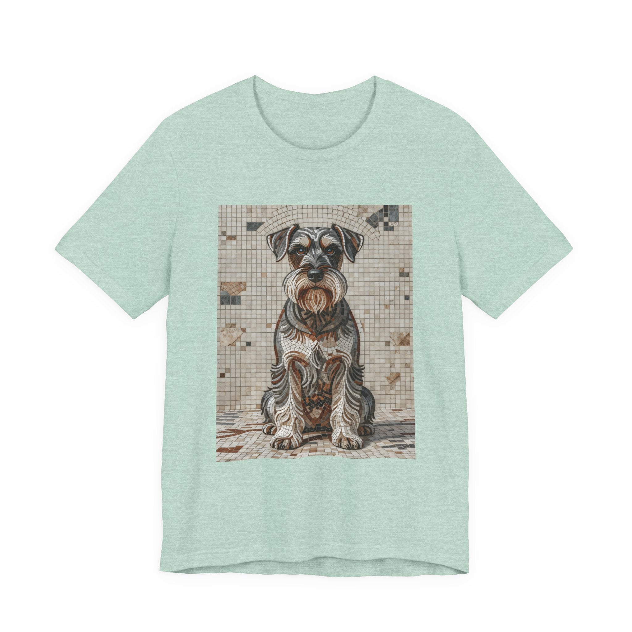 Schnauzer T Shirt | Living Work of Art Collection | Mosaic Style