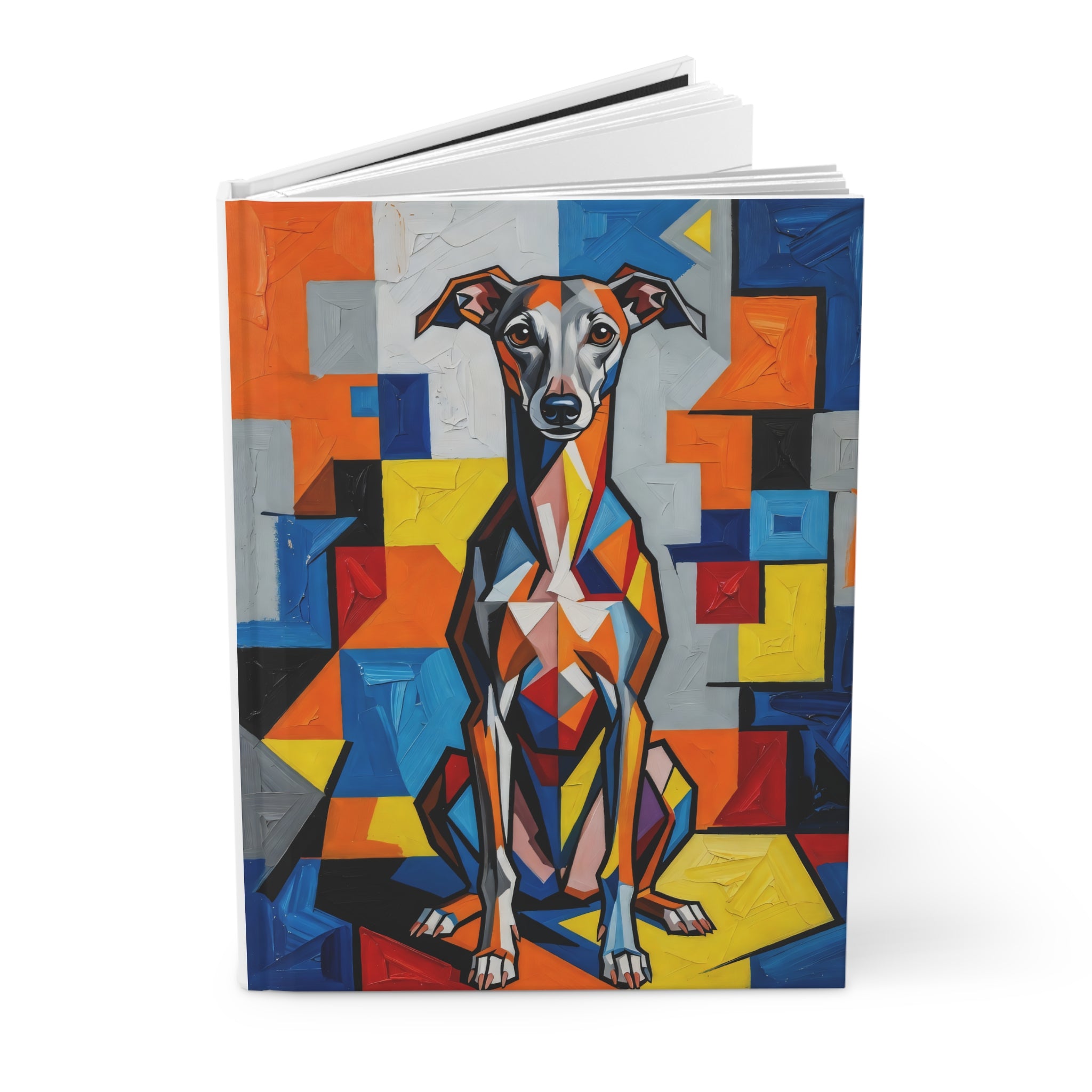 Italian Greyhound Notebook | Living Work of Art Collection | Cubist Style