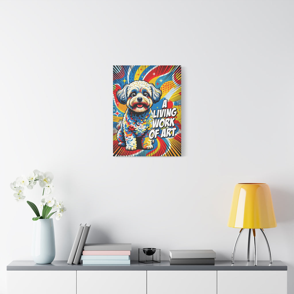 Shih-Poo Canvas Wall Art | Living Work of Art Collection | Pop Art Print