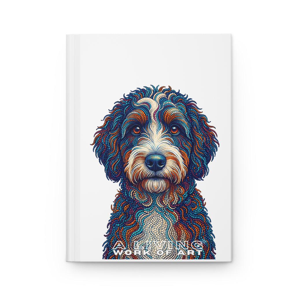 Bernedoodle Notebook | Living Work of Art Collection | Pointillism Style