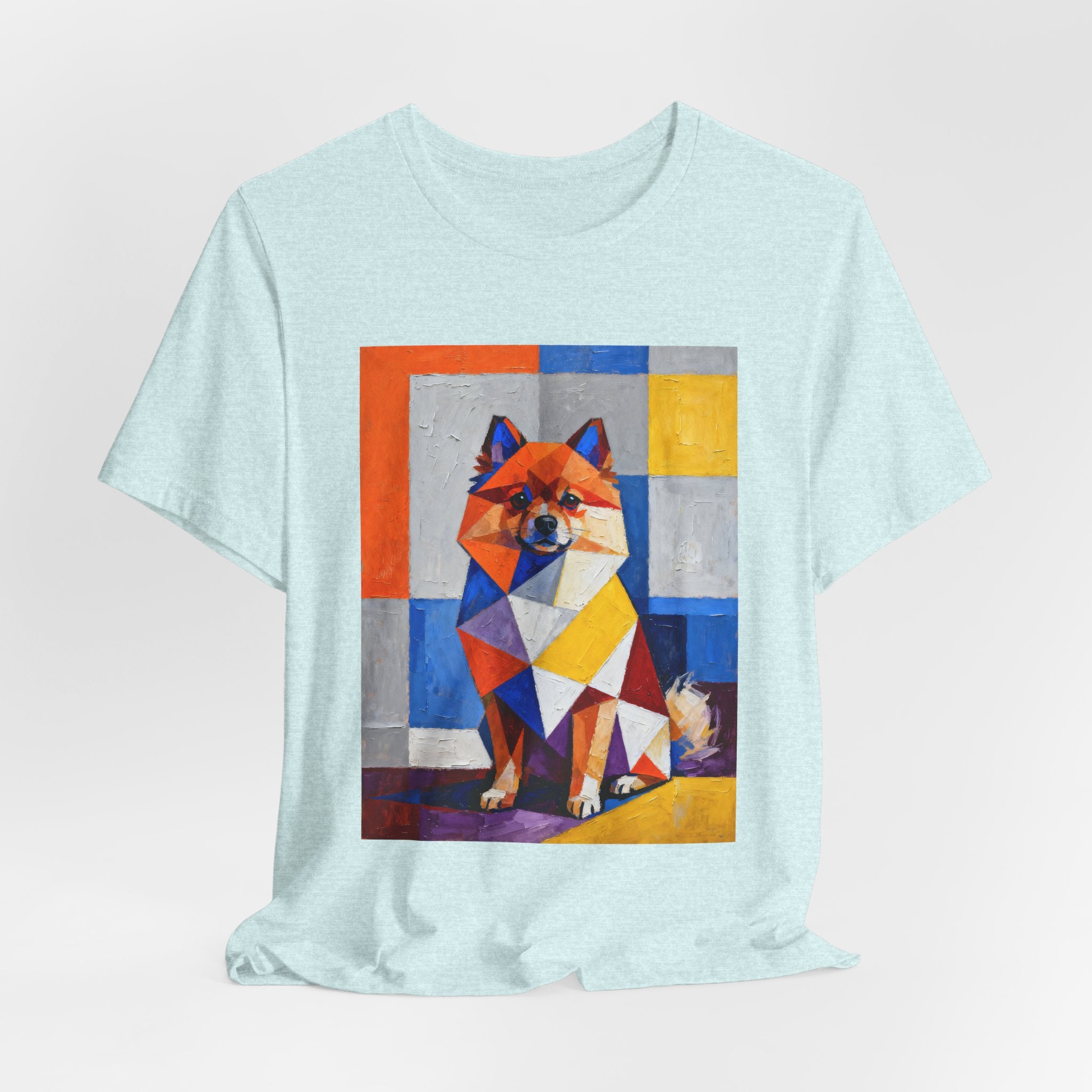 Pomeranian T Shirt | Living Work of Art Collection | Cubist Style