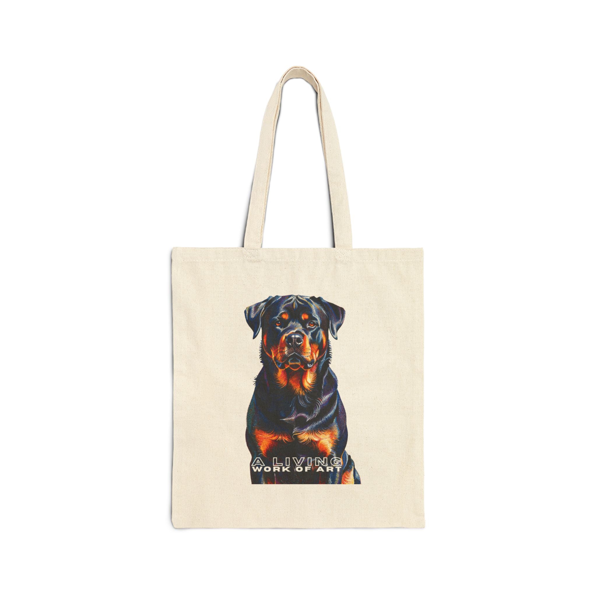 Rottweiler Tote Bag | Living Work of Art Collection | Pointillism Style
