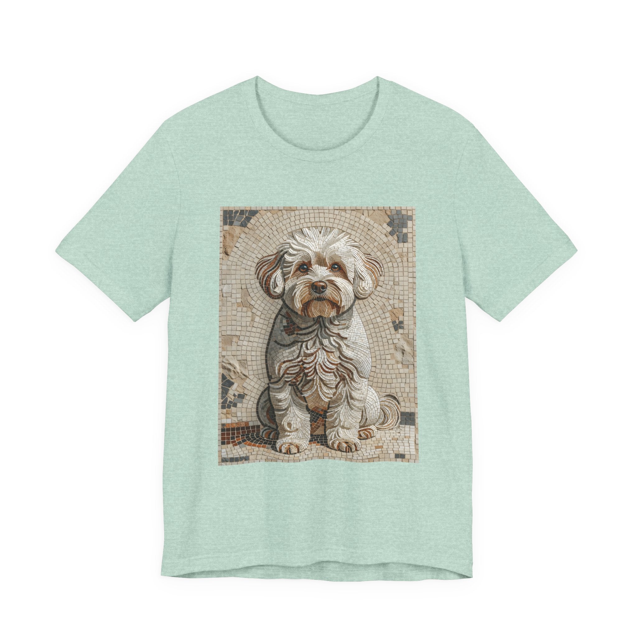 Bichon Frise T Shirt | Living Work of Art Collection | Mosaic Style