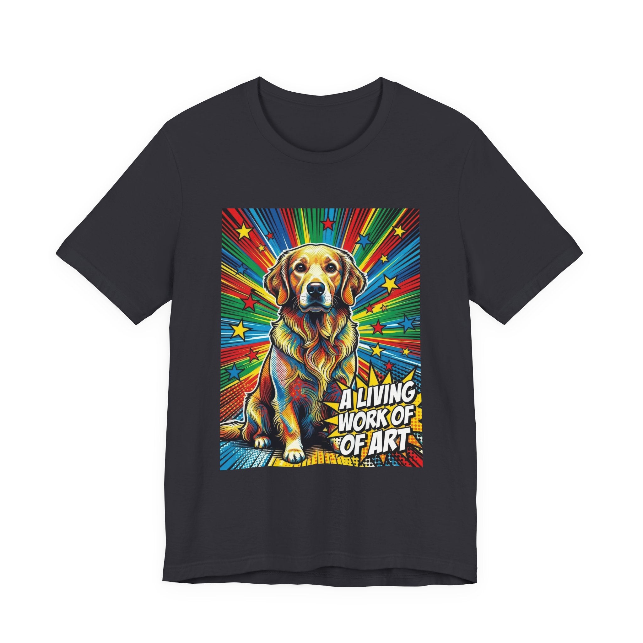 Golden Retriever T Shirt | Living Work of Art Collection | Pop Art