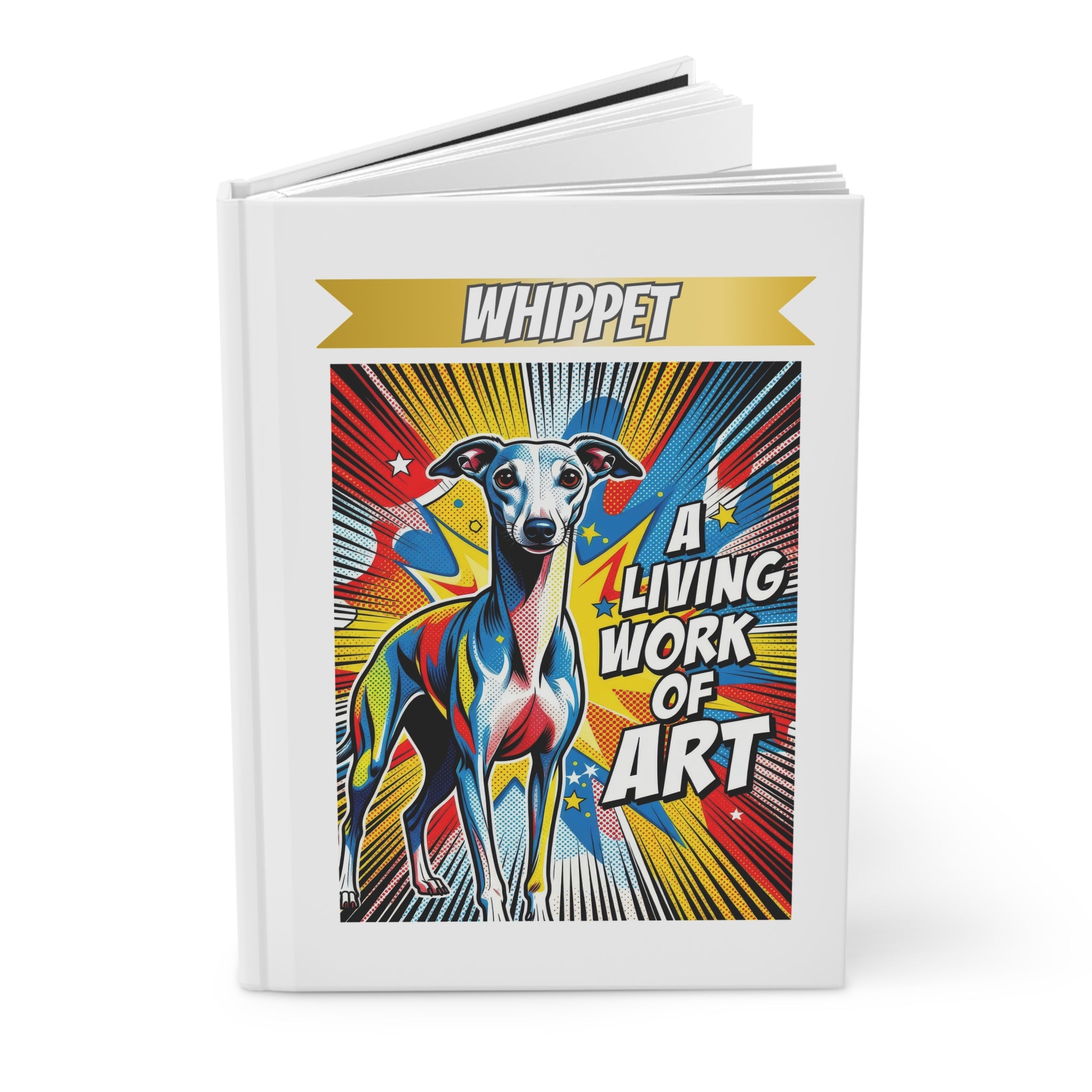 Whippet Notebook | Living Work of Art Collection | Pop Art