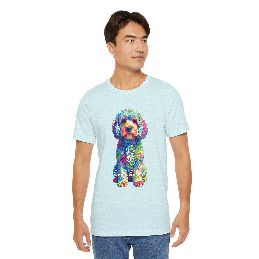 Cockapoo T Shirt | Living Work of Art Collection | Pointillism Style