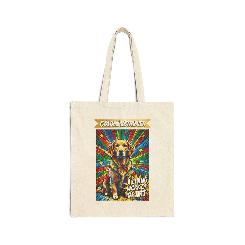 Golden Retriever Tote Bag | Living Work of Art Collection | Pop Art
