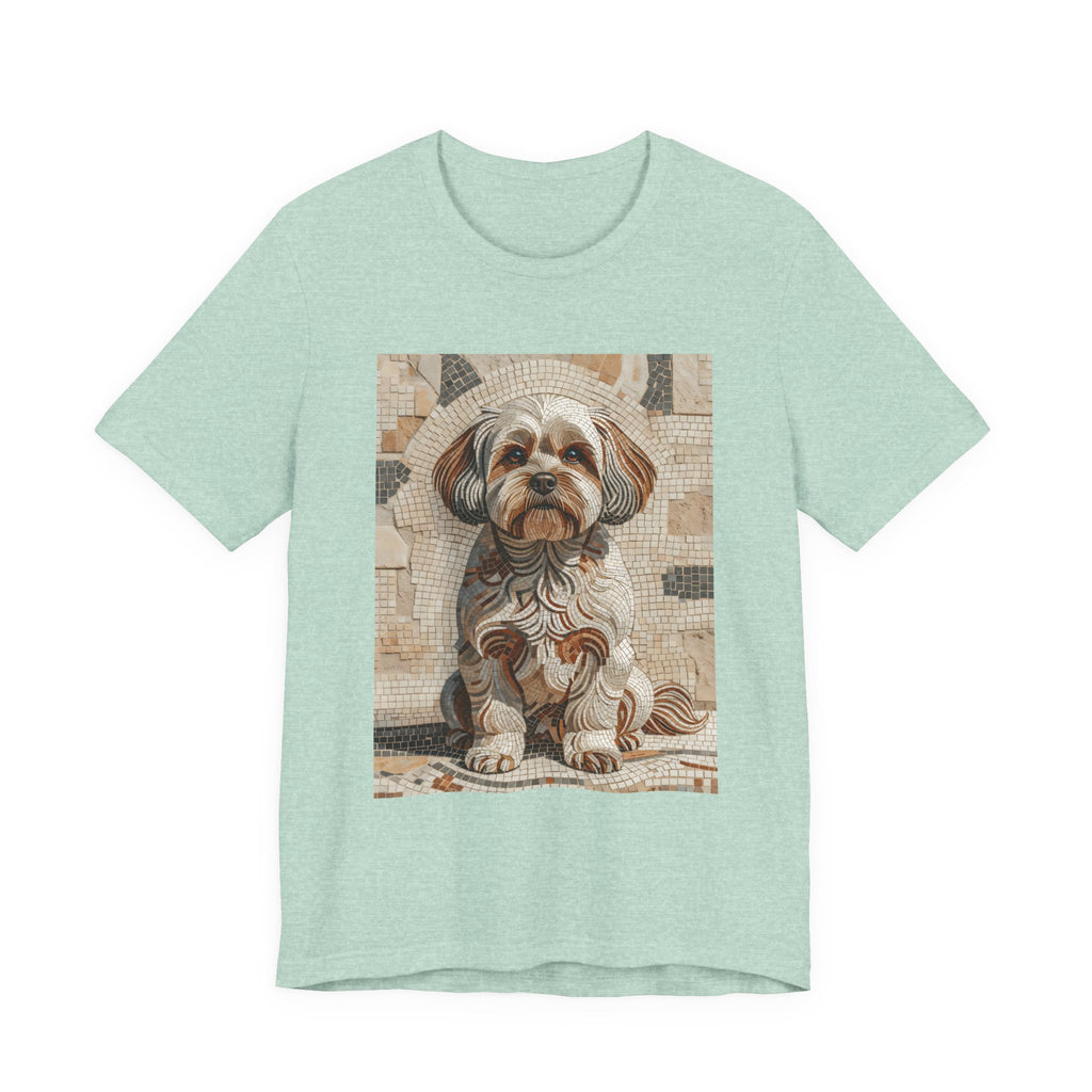 Shih-Poo T Shirt | Living Work of Art Collection | Mosaic Style