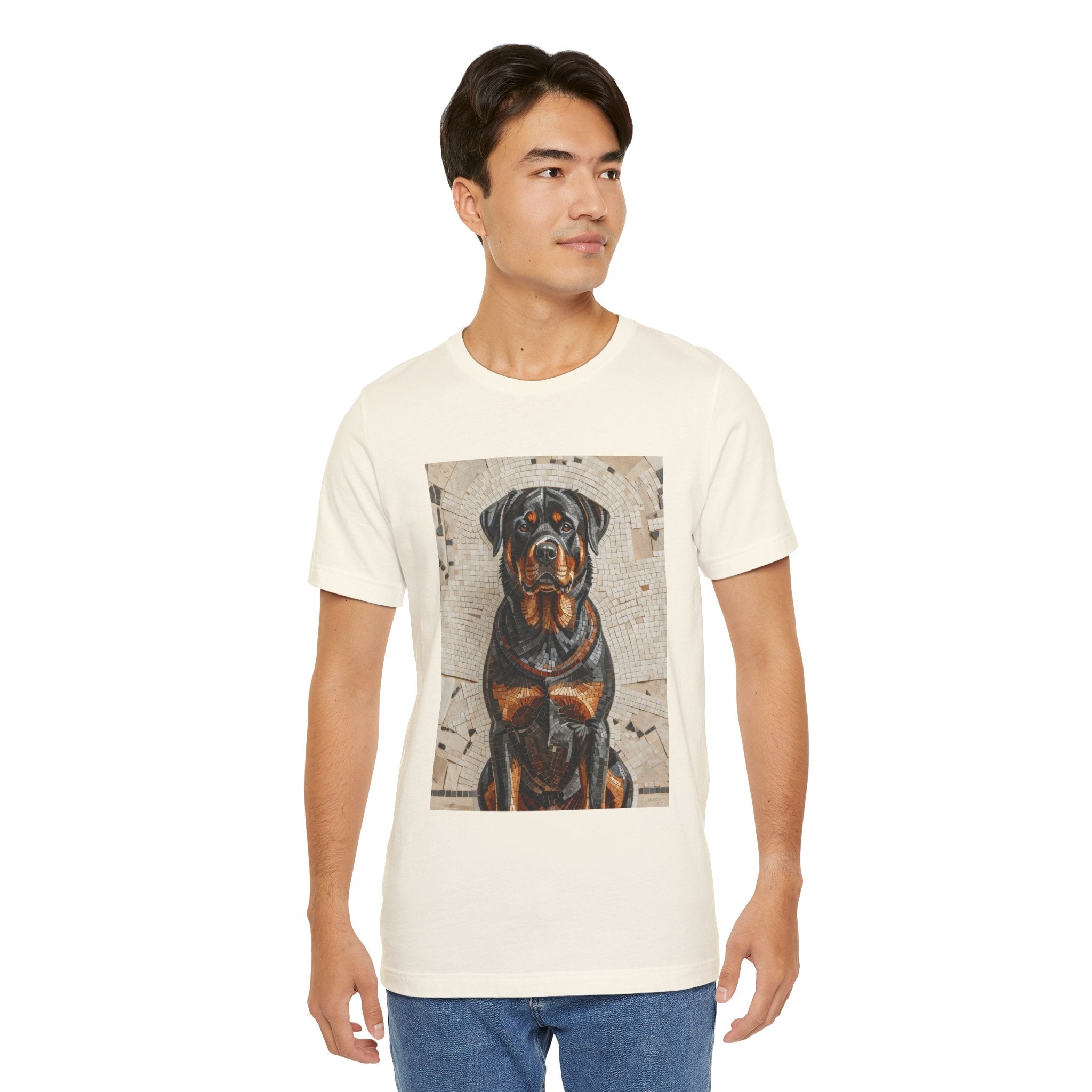Rottweiler T Shirt | Living Work of Art Collection | Mosaic Style