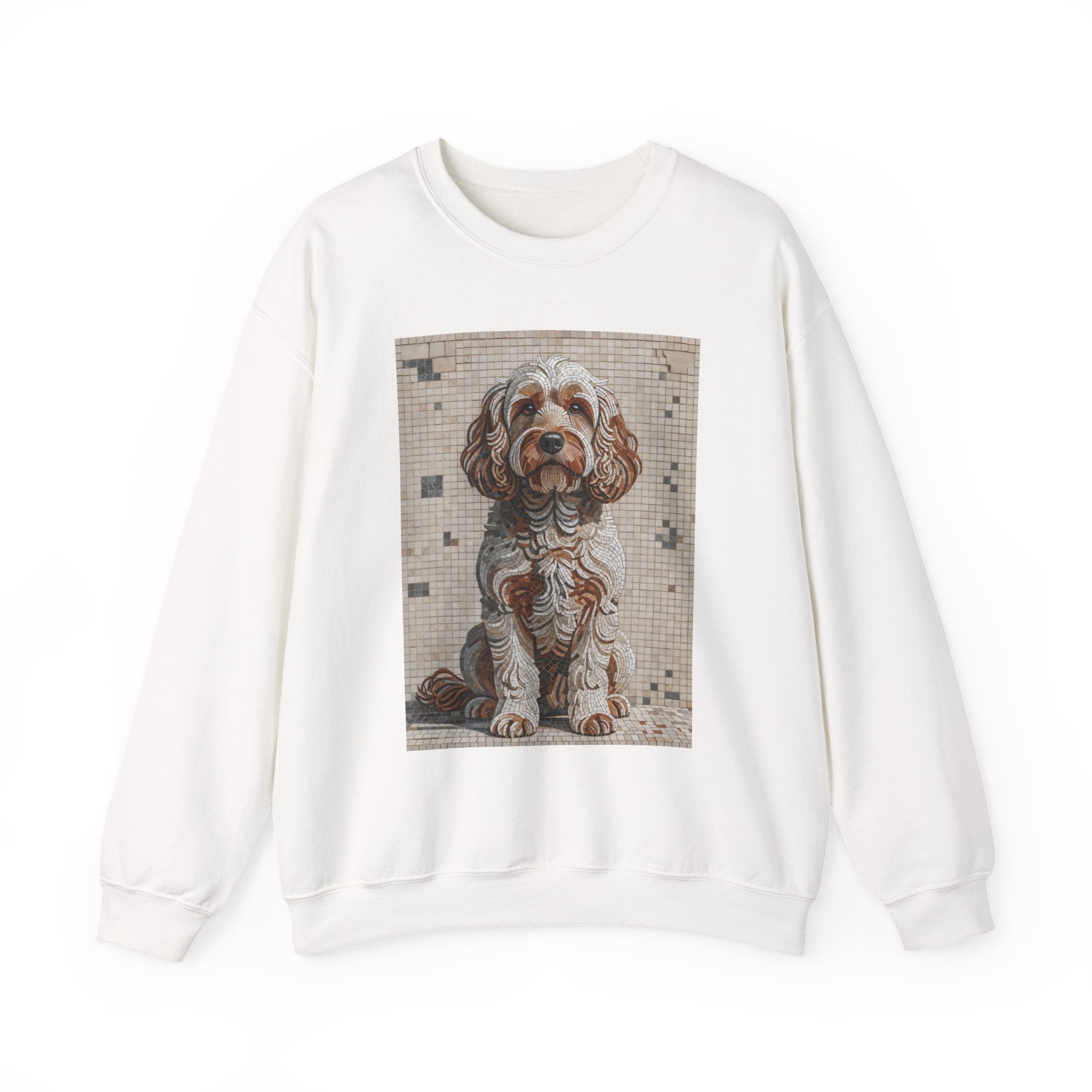 Cockapoo Sweatshirt | Living Work of Art Collection | Mosaic Style