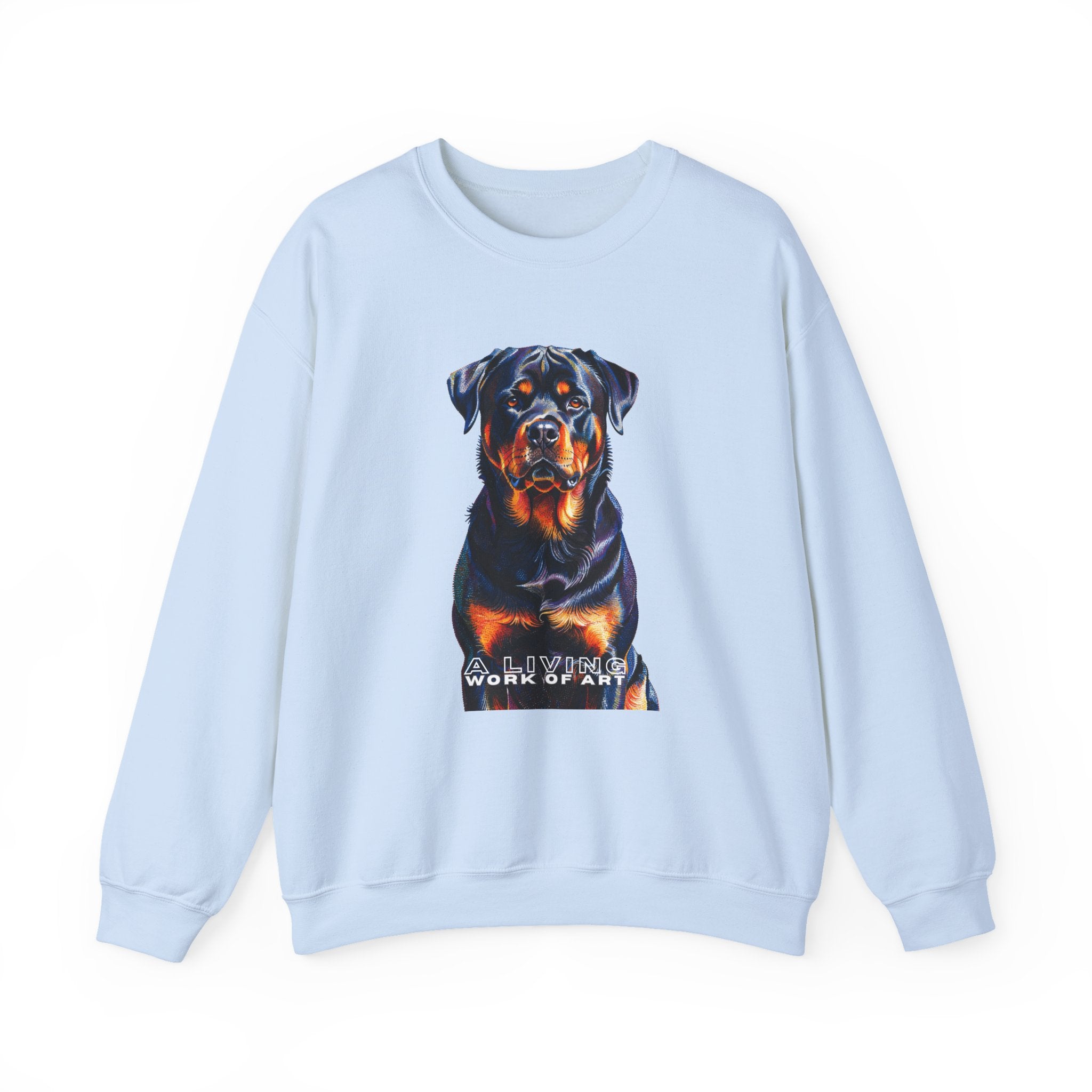 Rottweiler Sweatshirt | Living Work of Art Collection | Pointillism Style