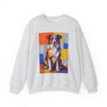 Australian Shepherd Sweatshirt | Living Work of Art Collection | Cubist Style
