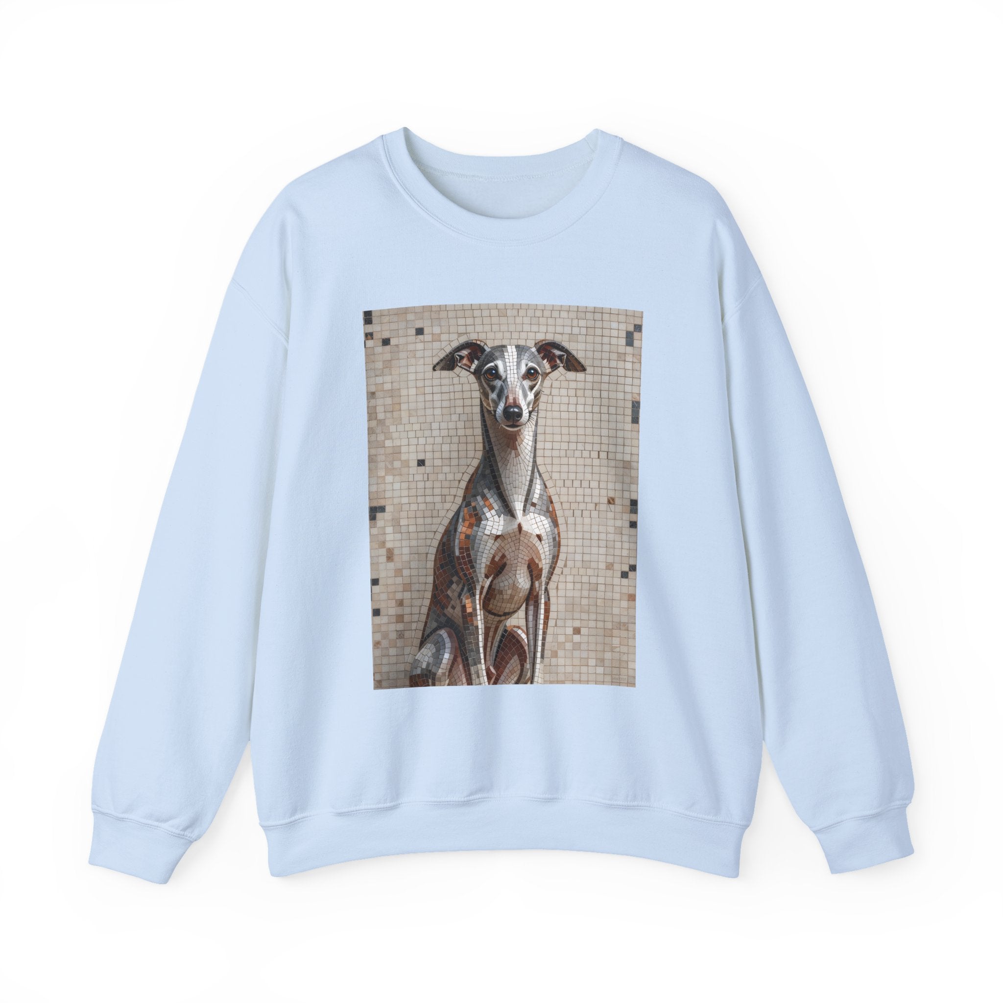 Whippet Sweatshirt | Living Work of Art Collection | Mosaic Style