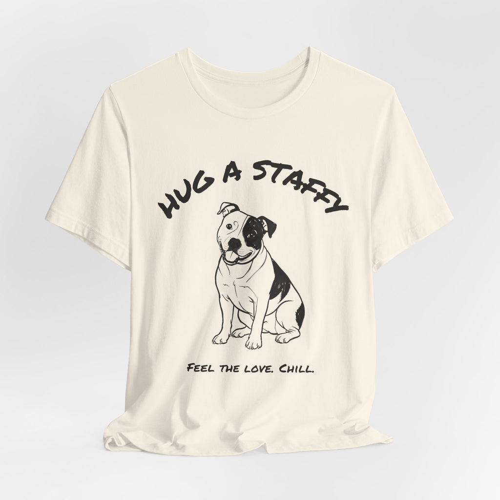 Staffordshire Bull Terrier T Shirt | Hug a Staffy