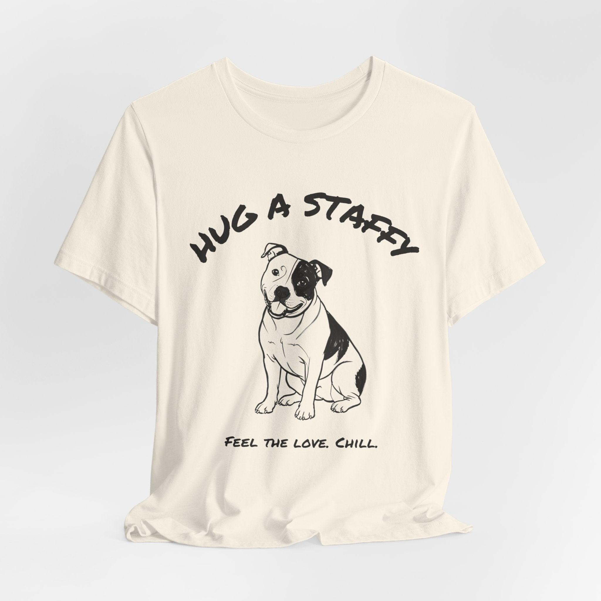 Staffordshire Bull Terrier T Shirt | Hug a Staffy