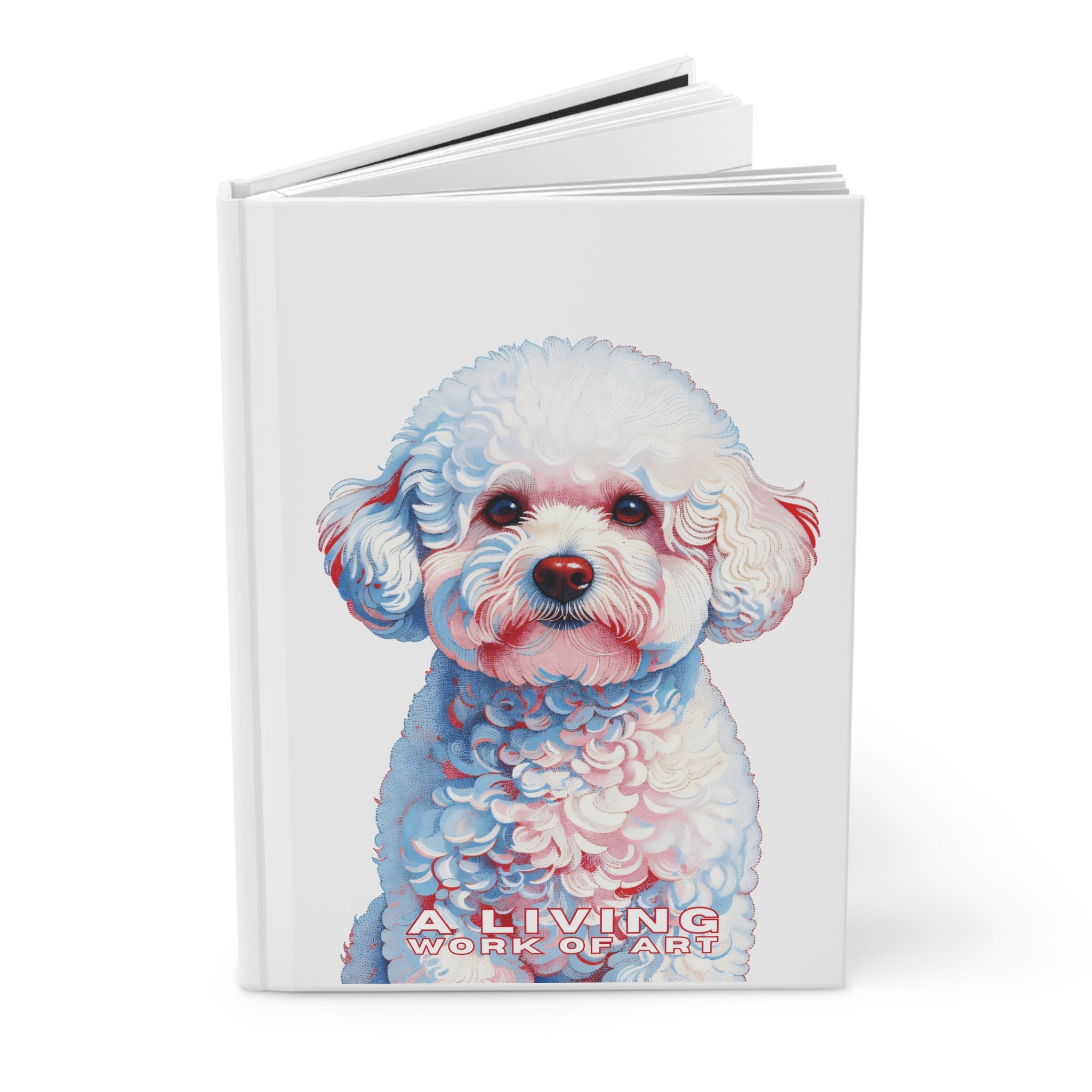 Bichon Frise Notebook | Living Work of Art Collection | Pointillism Style