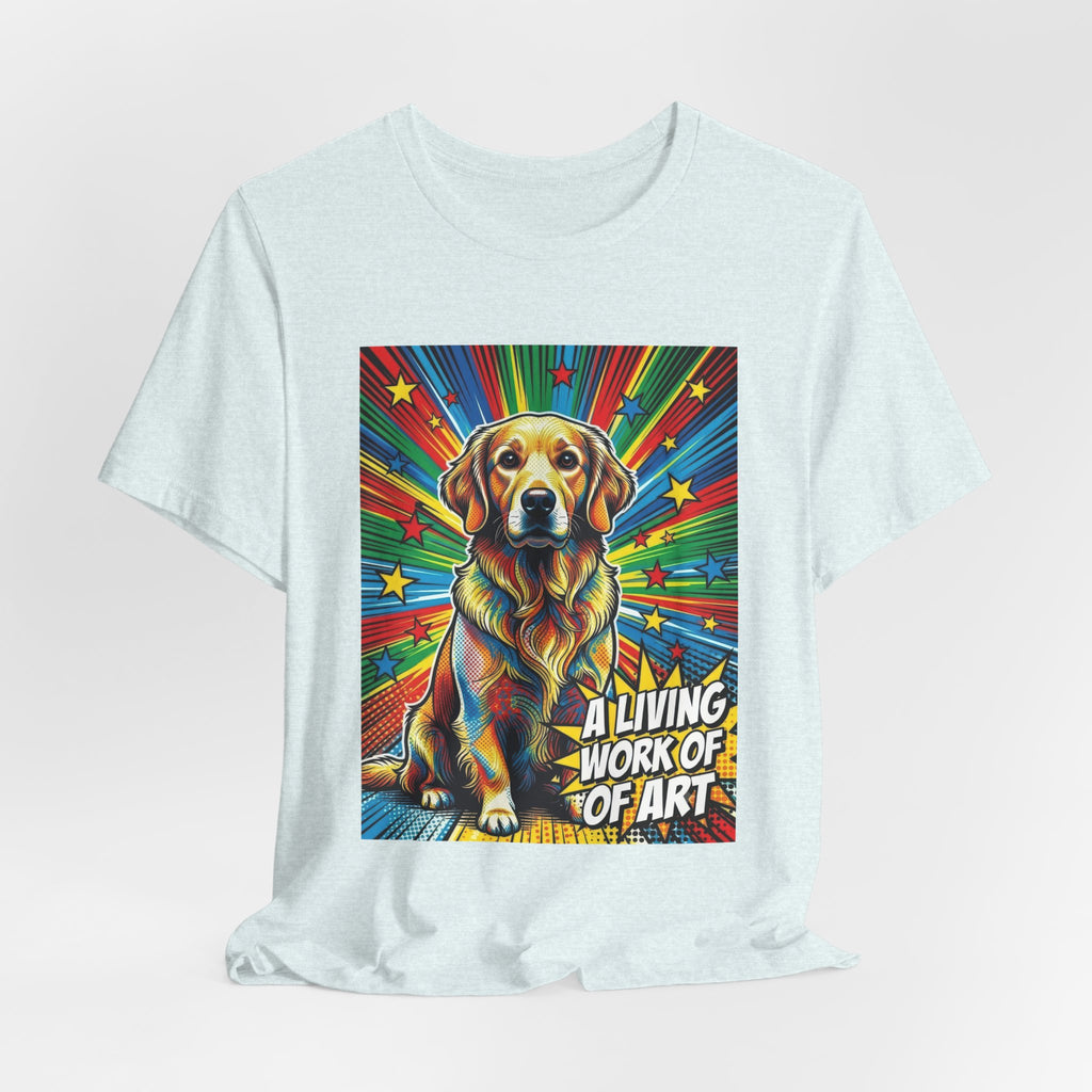Golden Retriever T Shirt | Living Work of Art Collection | Pop Art