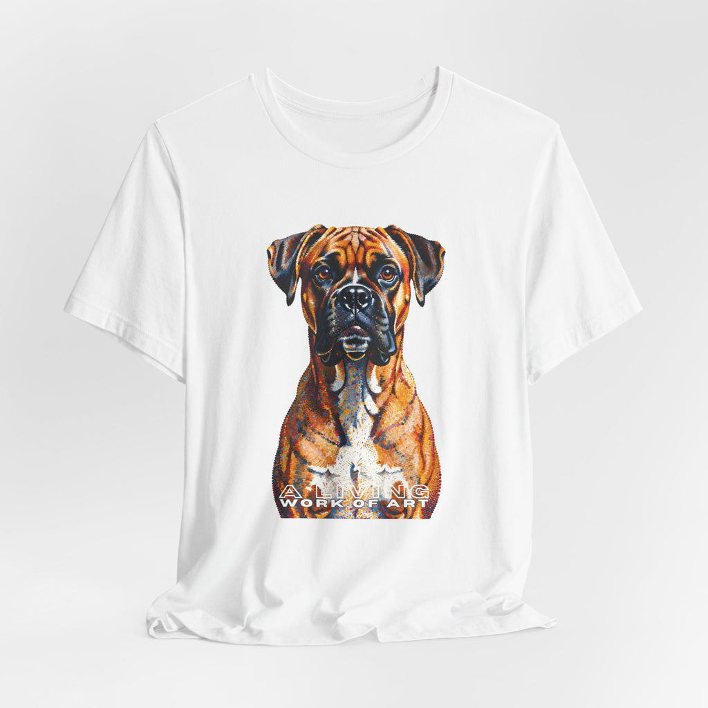 Boxer T Shirt | Living Work of Art Collection | Pointillism Style