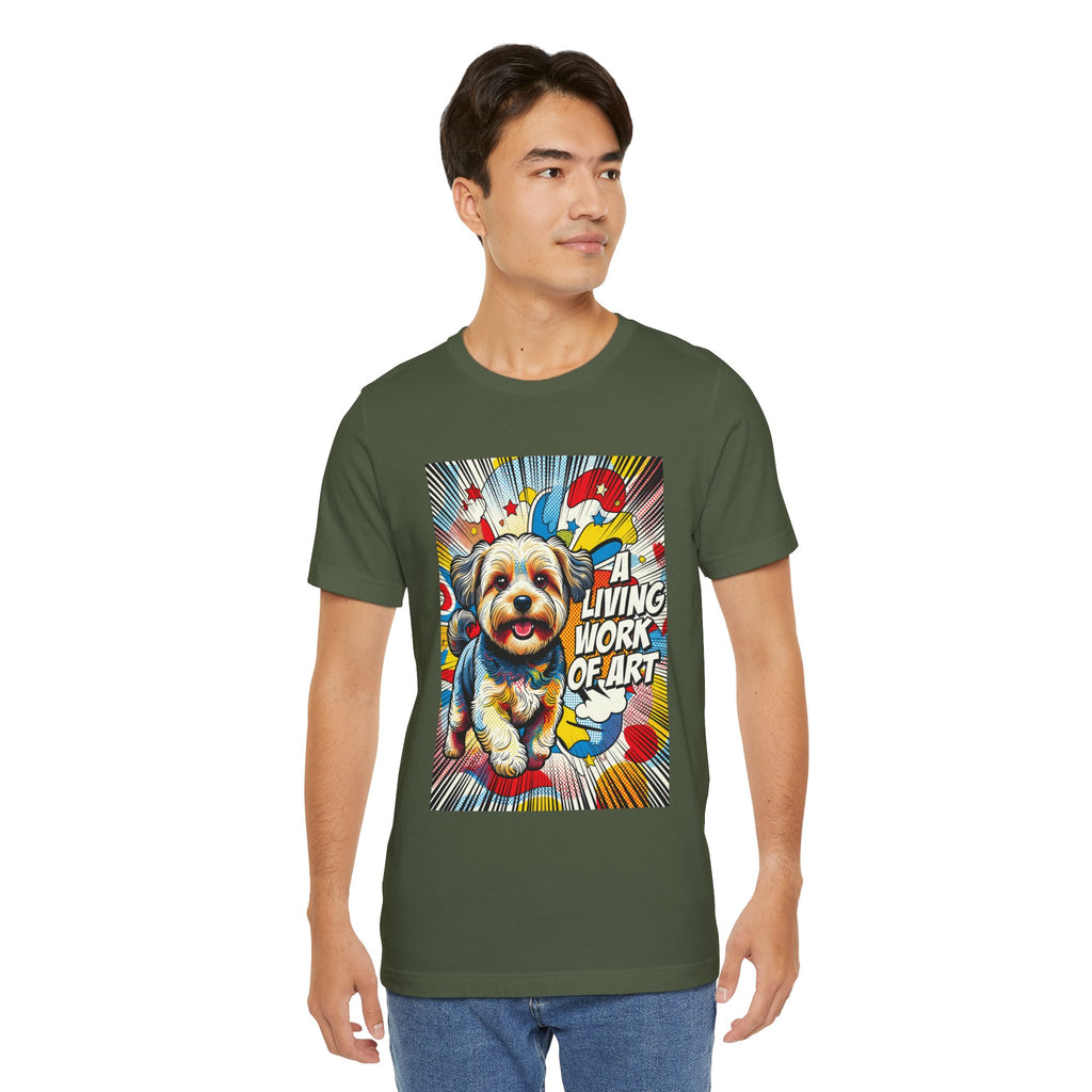 Yorkipoo T Shirt | Living Work of Art Collection | Pop Art