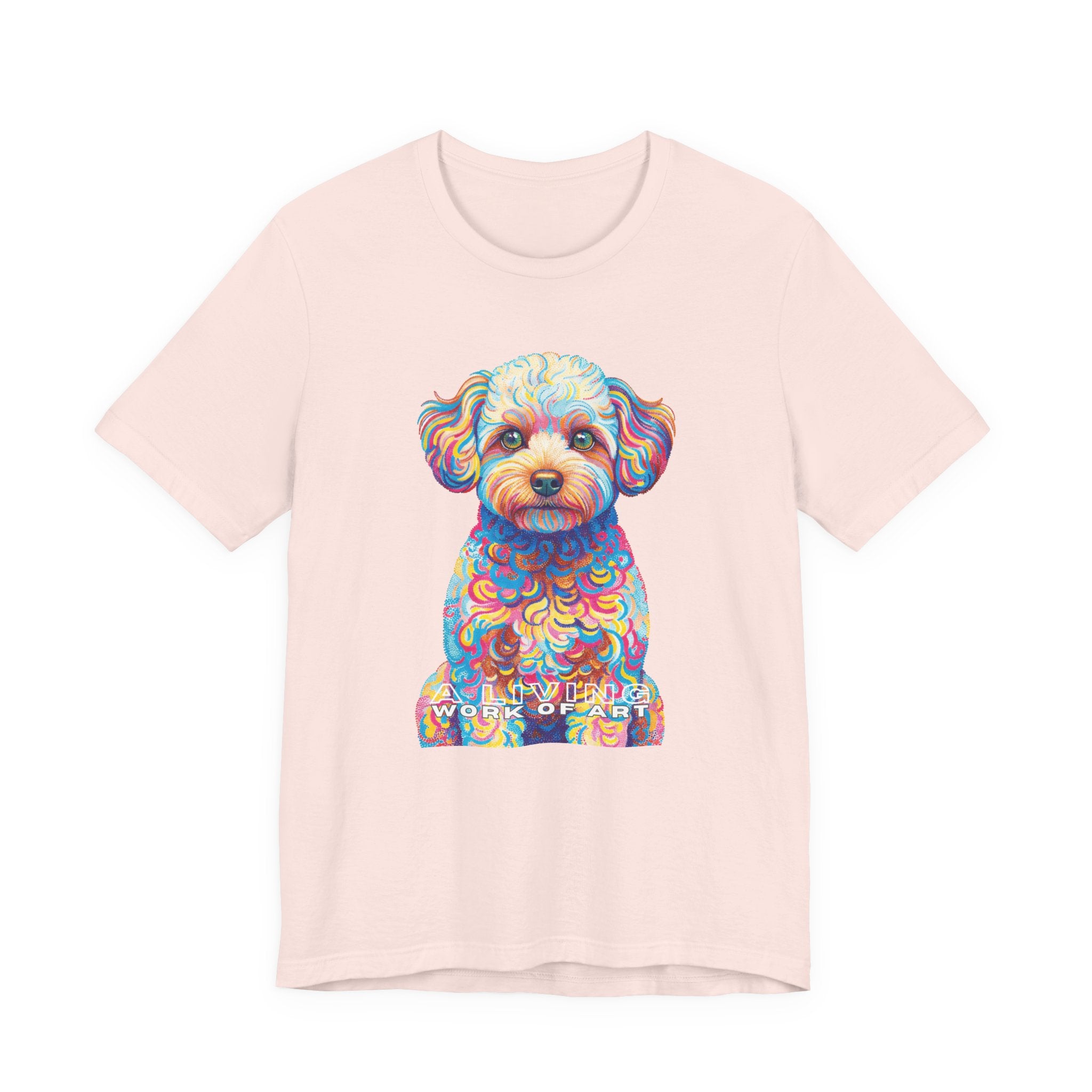 Maltipoo T Shirt | Living Work of Art Collection | Pointillism Style