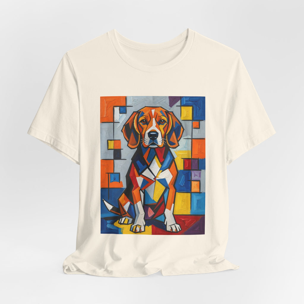 Beagle T Shirt | Living Work of Art Collection | Cubist Style