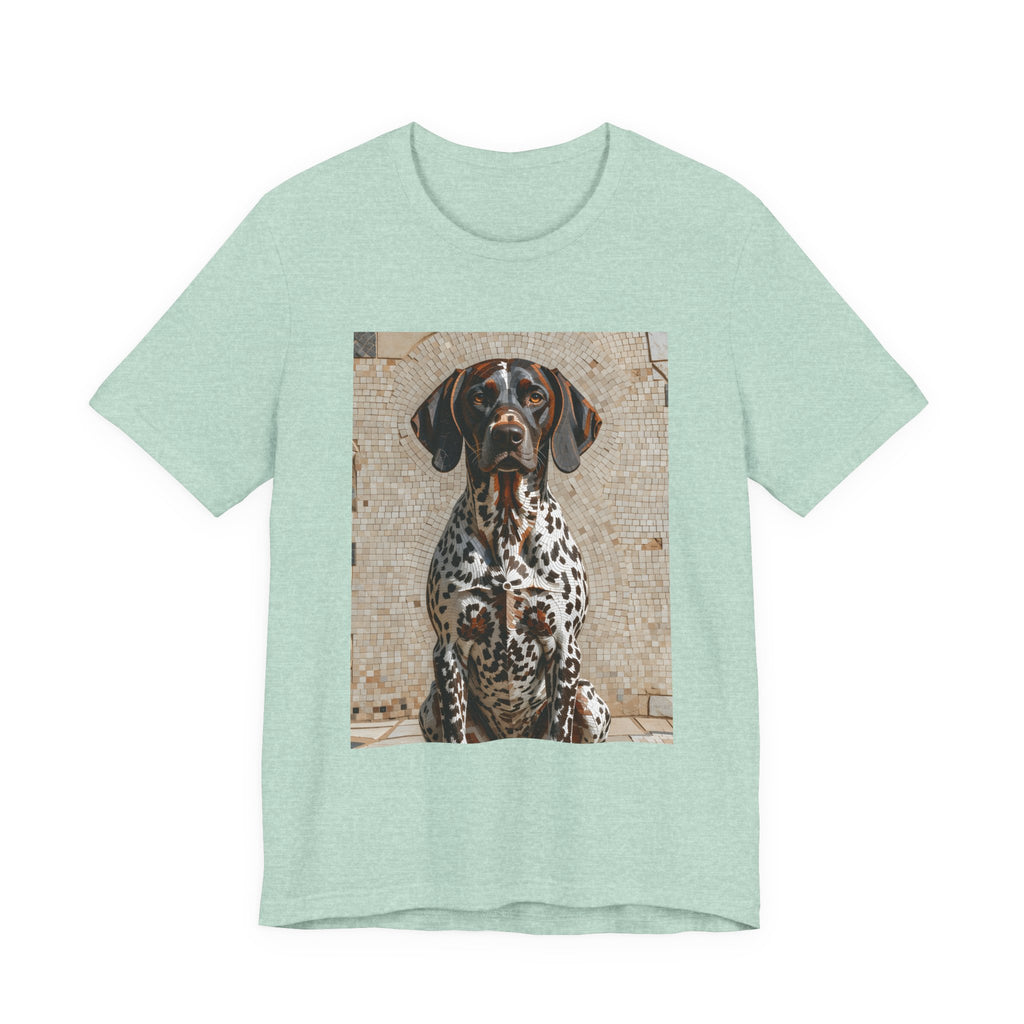 German Shorthaired Pointer T Shirt | Living Work of Art Collection | Mosaic Style