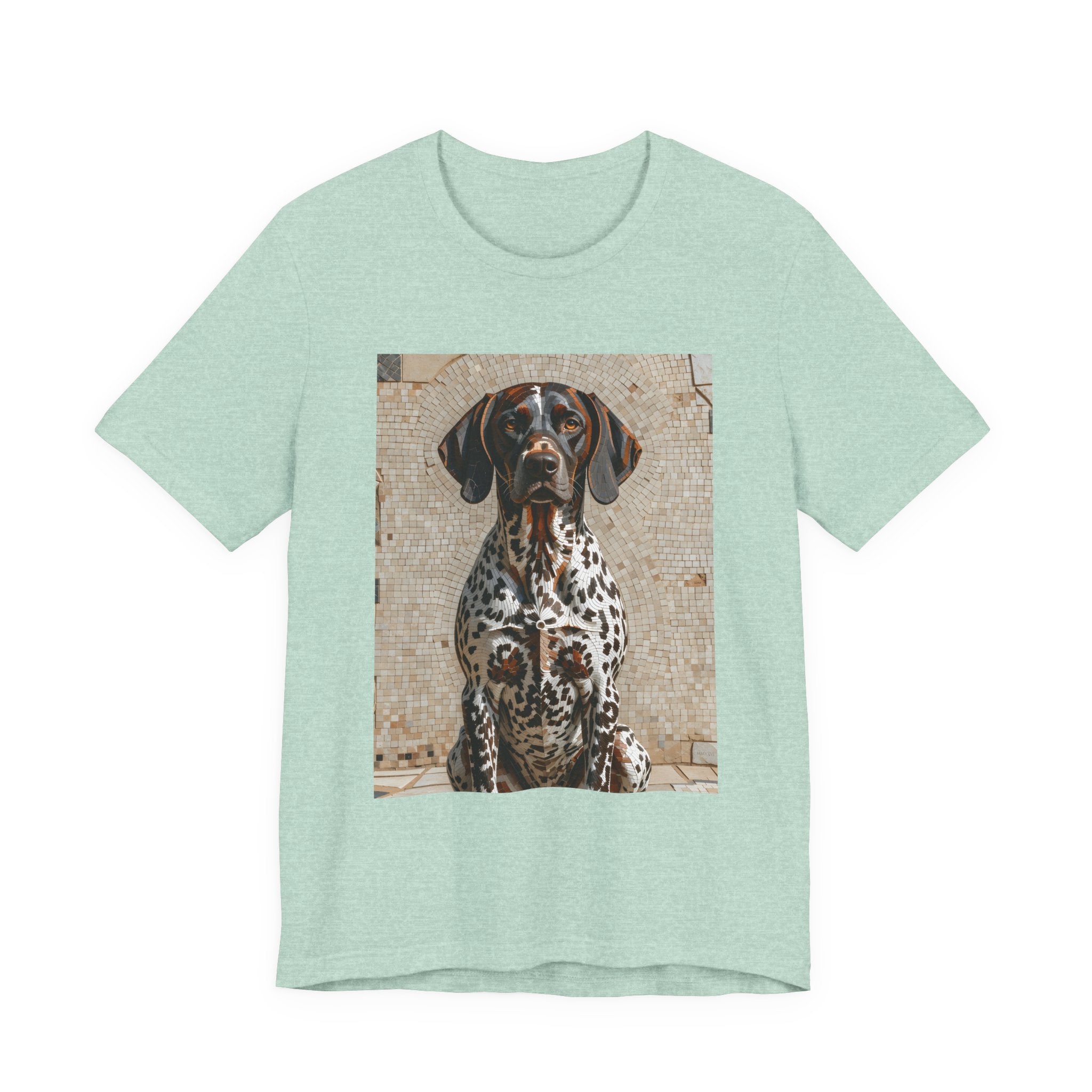 German Shorthaired Pointer T Shirt | Living Work of Art Collection | Mosaic Style