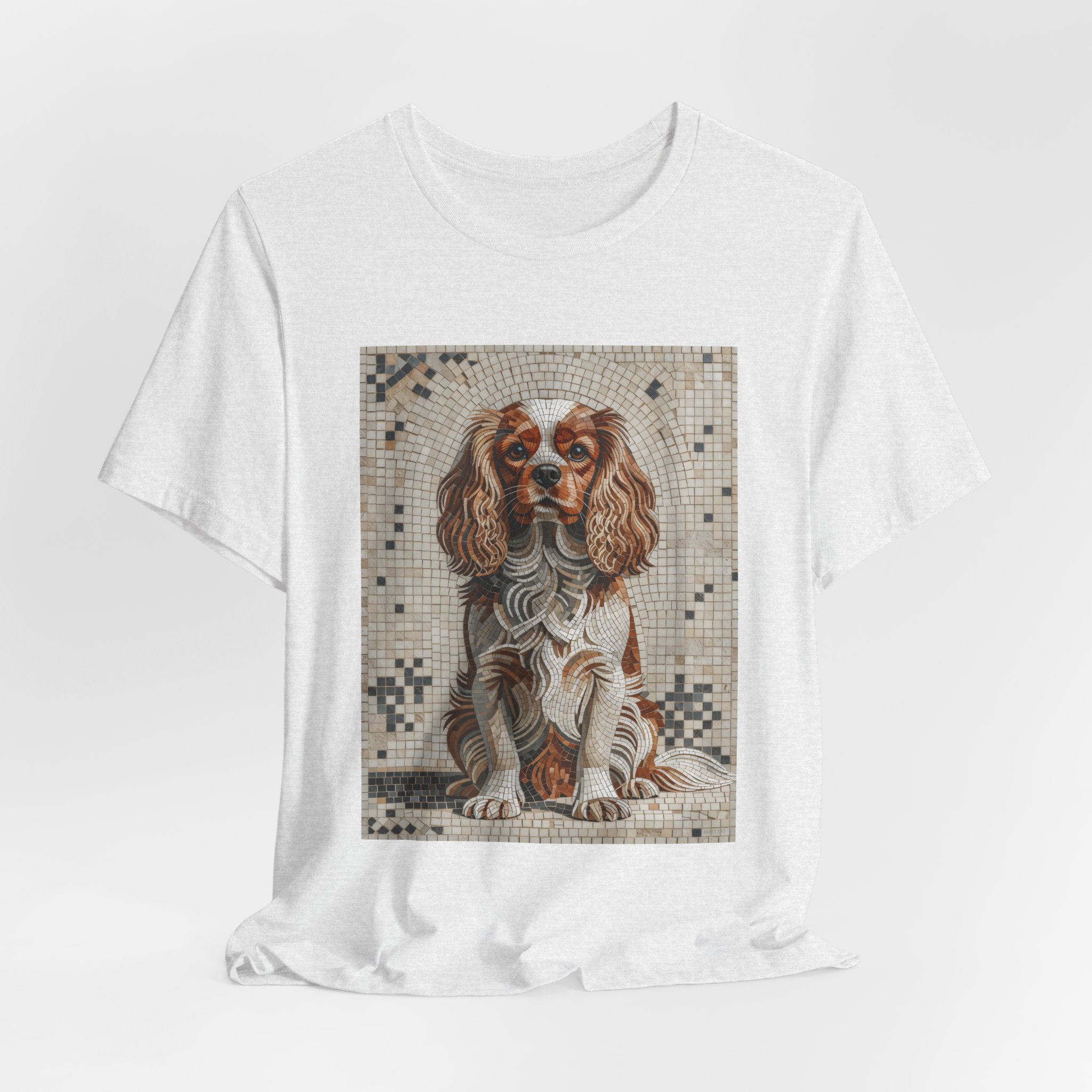 Cavalier King Charles Spaniel T Shirt | Living Work of Art Collection | Mosaic Style
