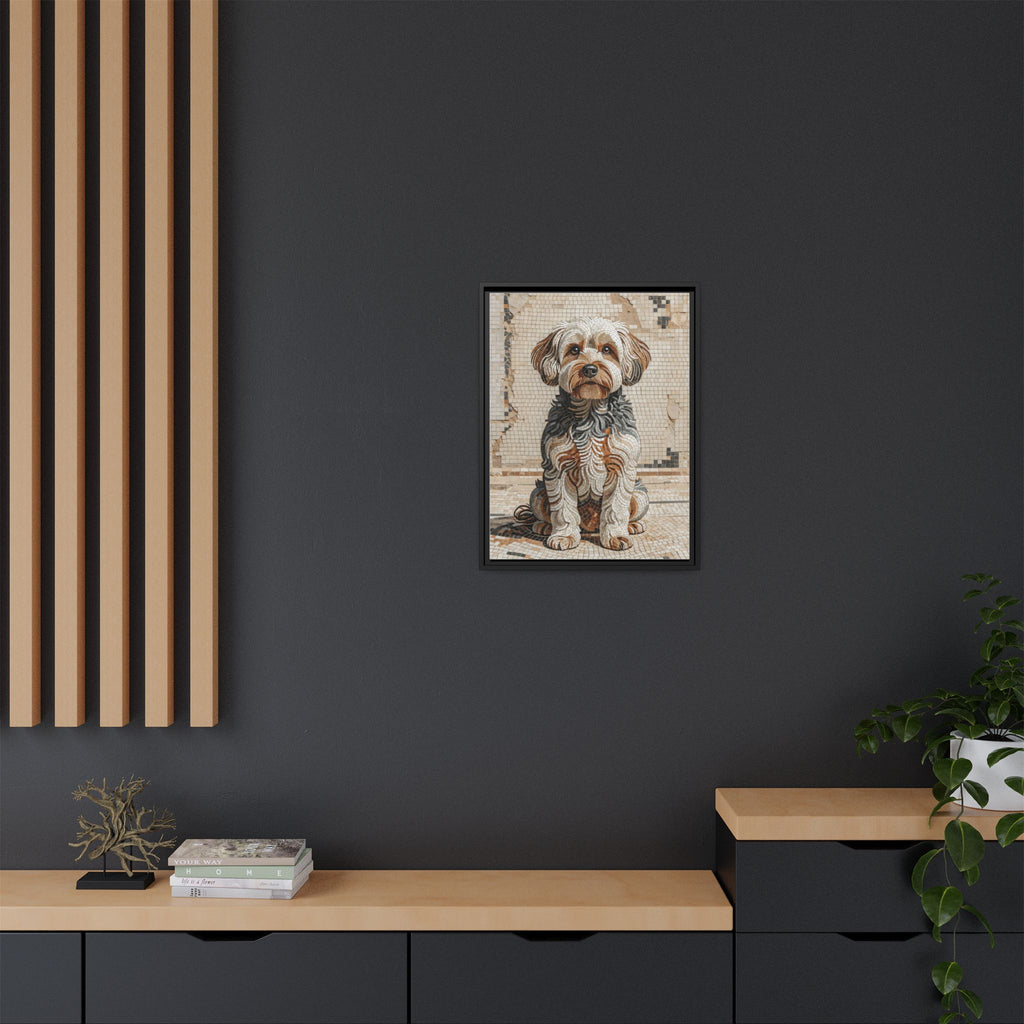 Yorkipoo Canvas Wall Art | Living Work of Art Collection | Mosaic Style Print