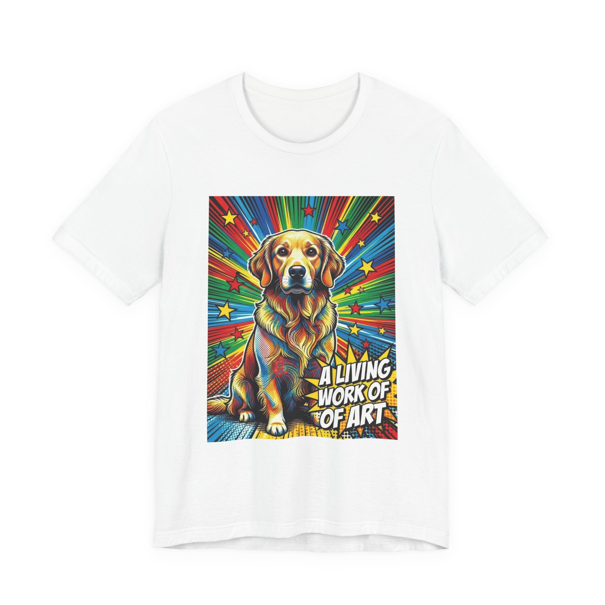 Golden Retriever T Shirt | Living Work of Art Collection | Pop Art