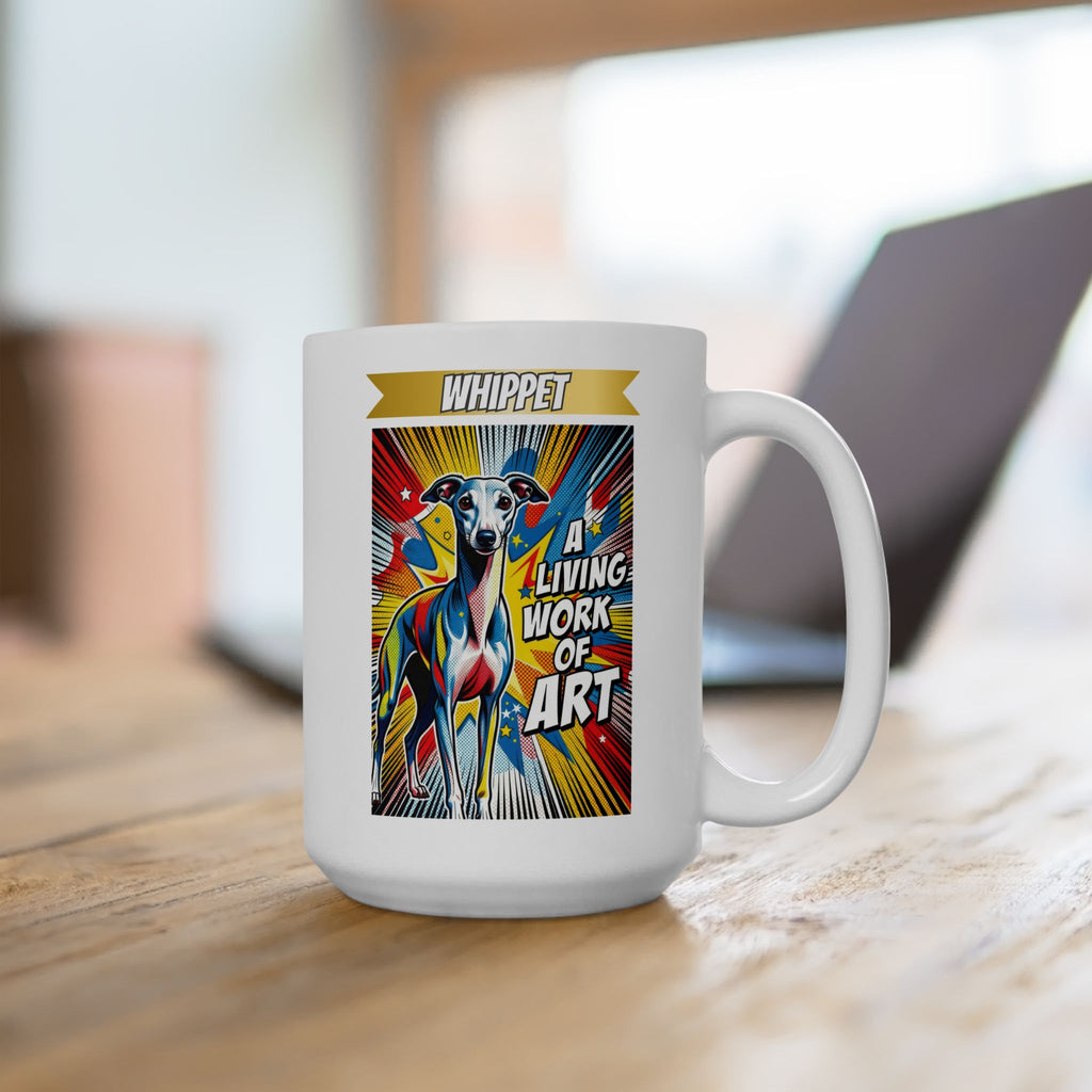 Whippet Coffee Mug | Living Work of Art Collection | Pop Art