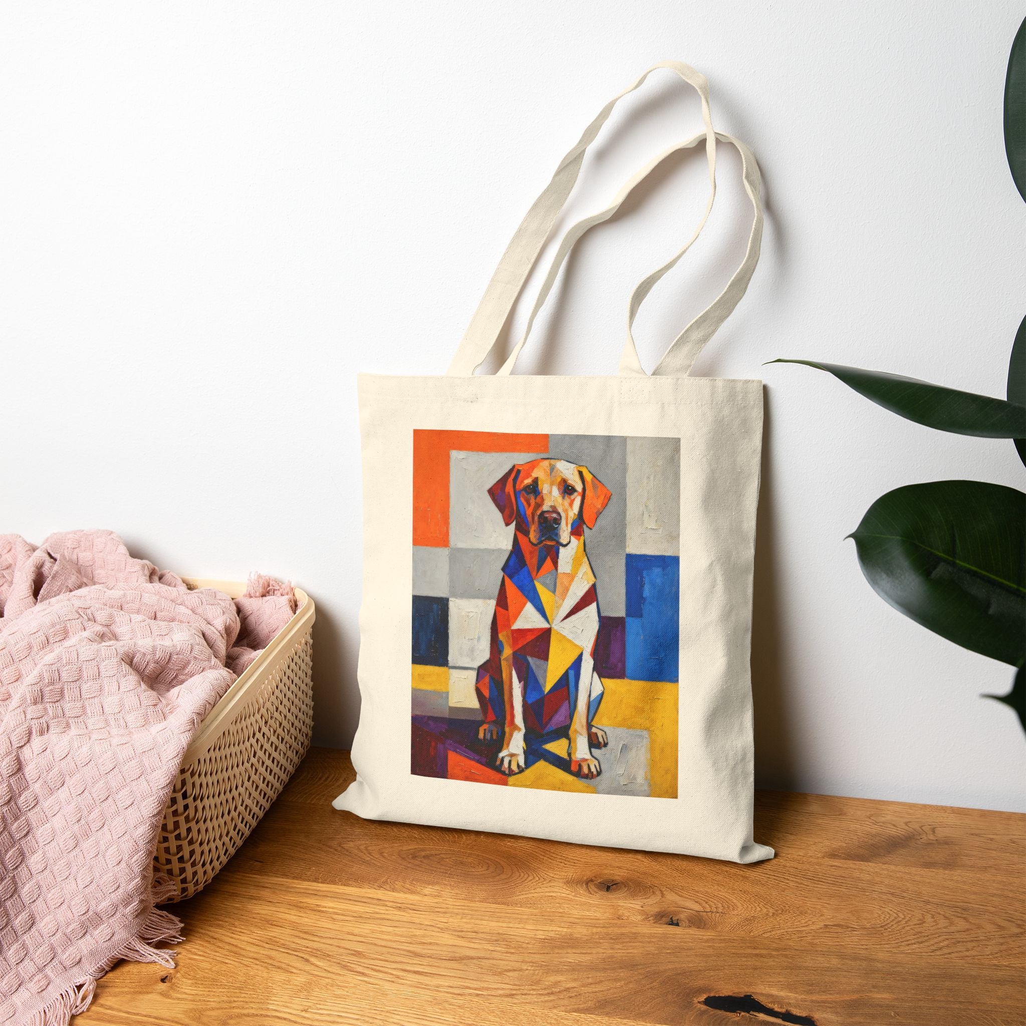 Labrador Retriever Tote Bag | Living Work of Art Collection | Cubist Style