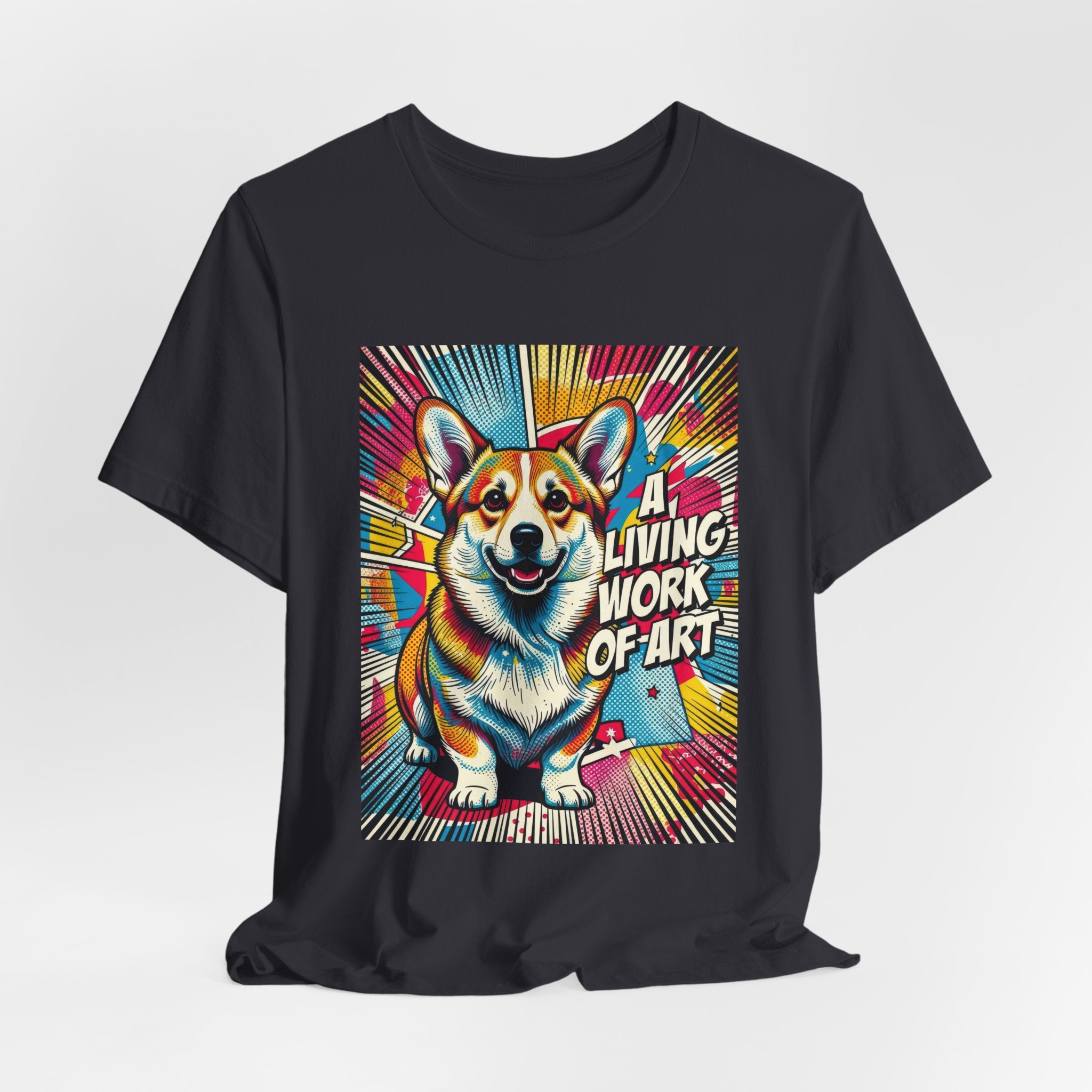 Corgi T Shirt | Living Work of Art Collection | Pop Art