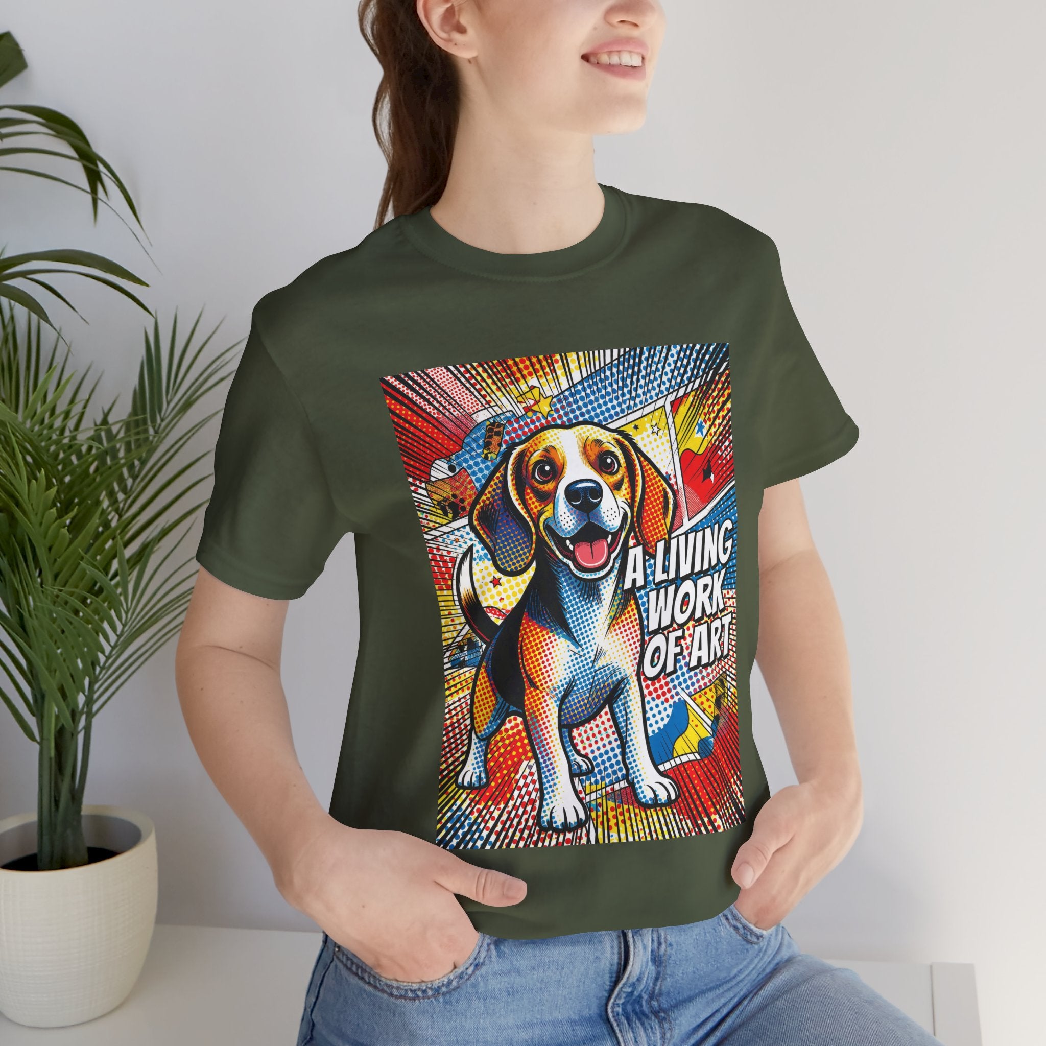 Beagle T Shirt | Living Work of Art Collection | Pop Art