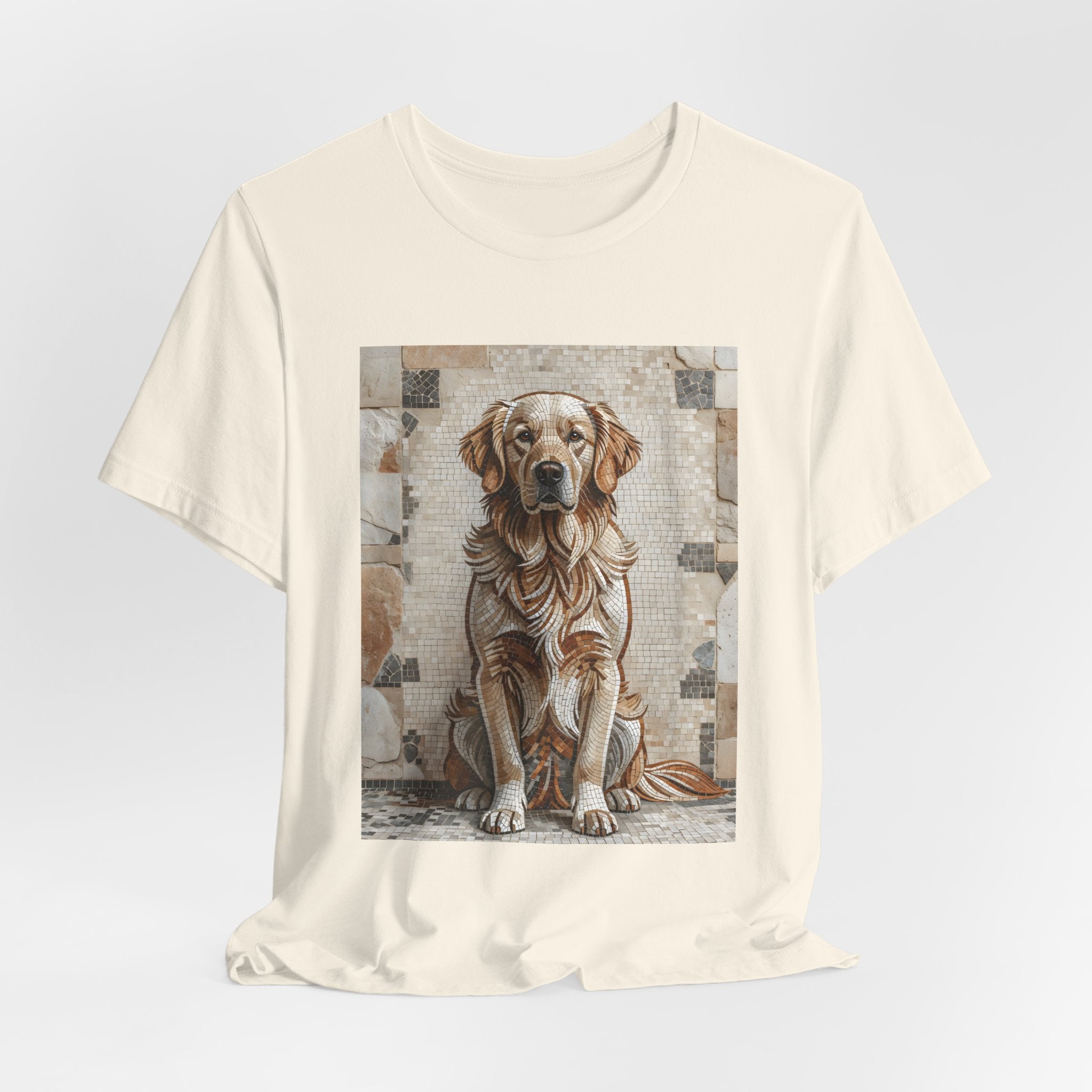 Golden Retriever T Shirt | Living Work of Art Collection | Mosaic Style
