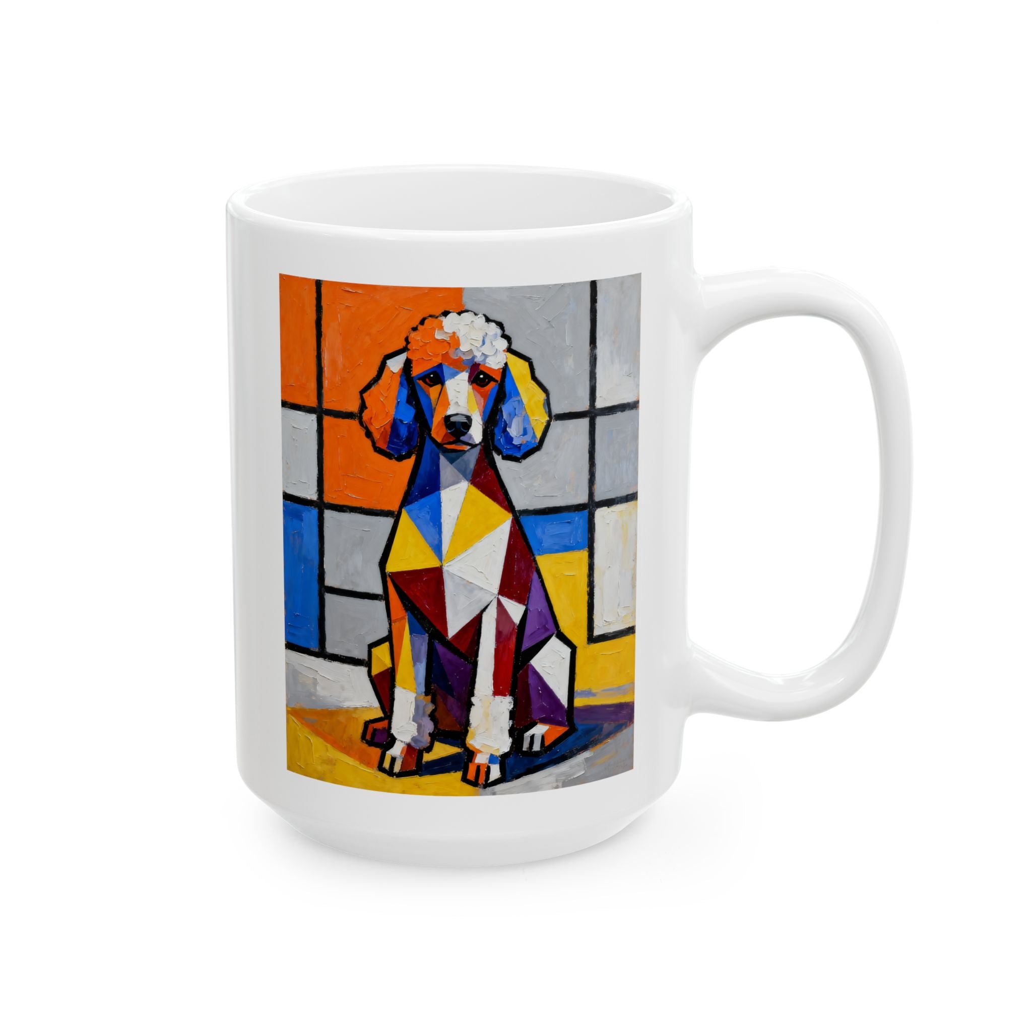 Poodle Coffee Mug | Living Work of Art Collection | Cubist Style